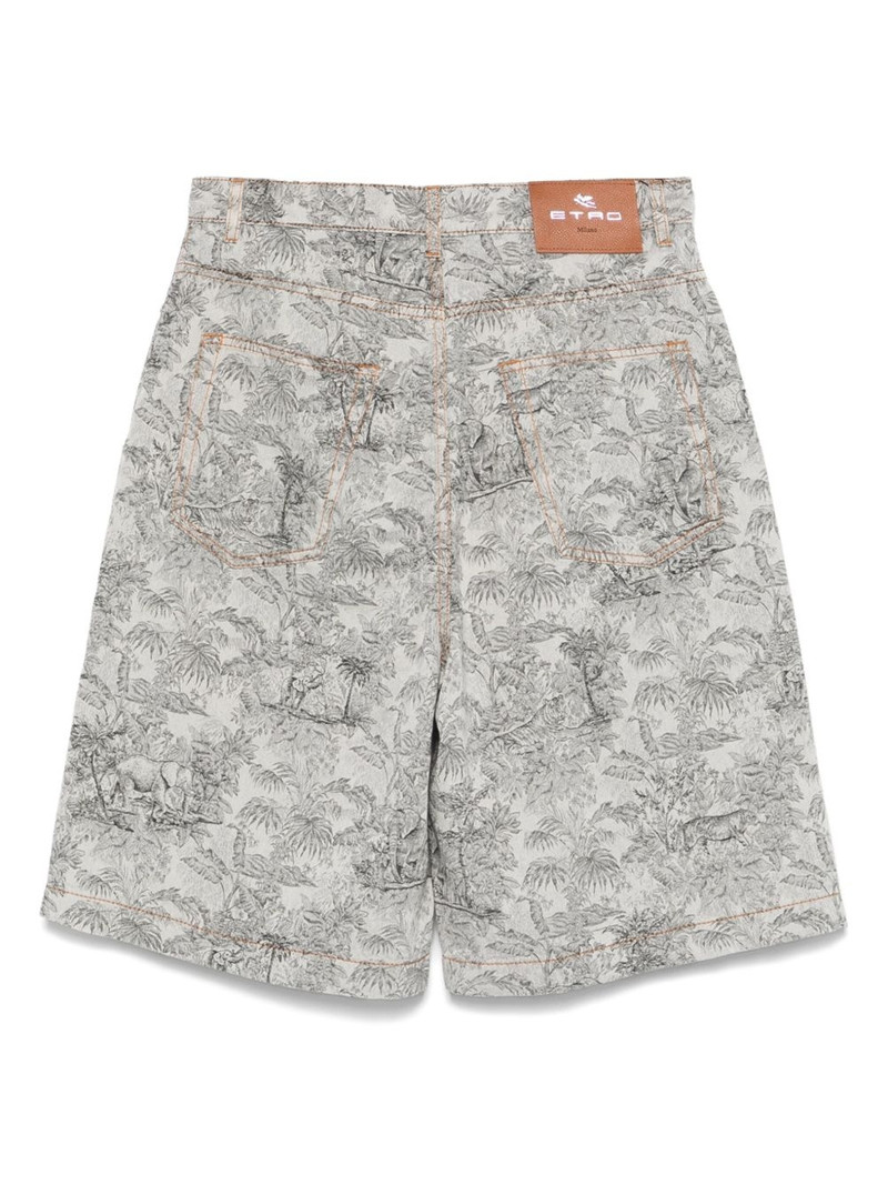 Etro jacquard bermuda shorts outlook