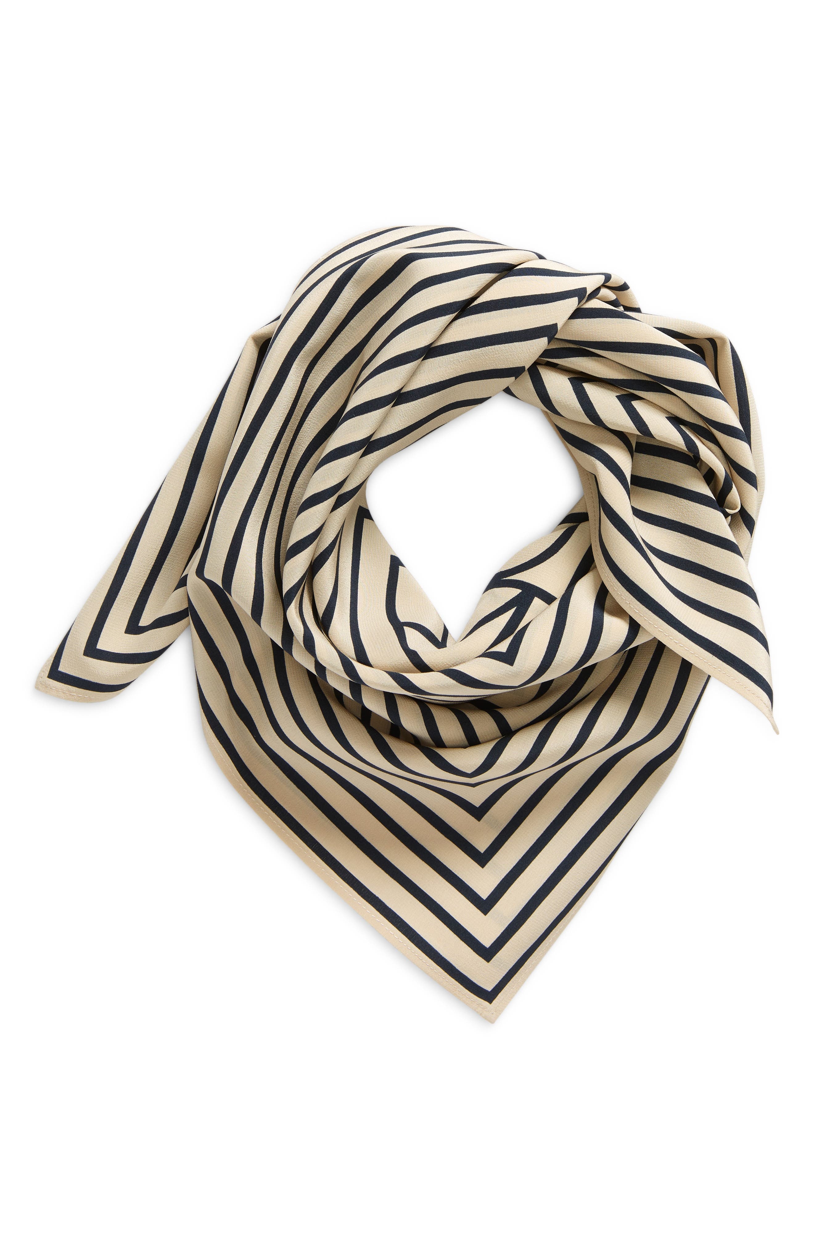 TOTEME Signature Logo Square Silk Scarf in Monogram Print at Nordstrom - 3