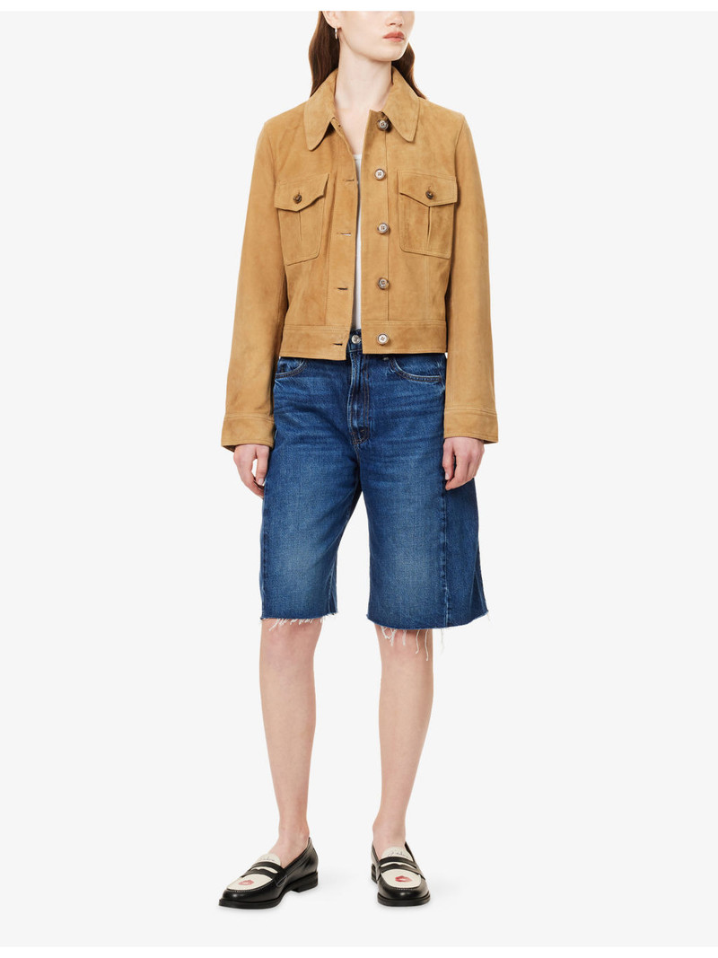 PAIGE Feyd Flap-Pocket Leather Jacket outlook