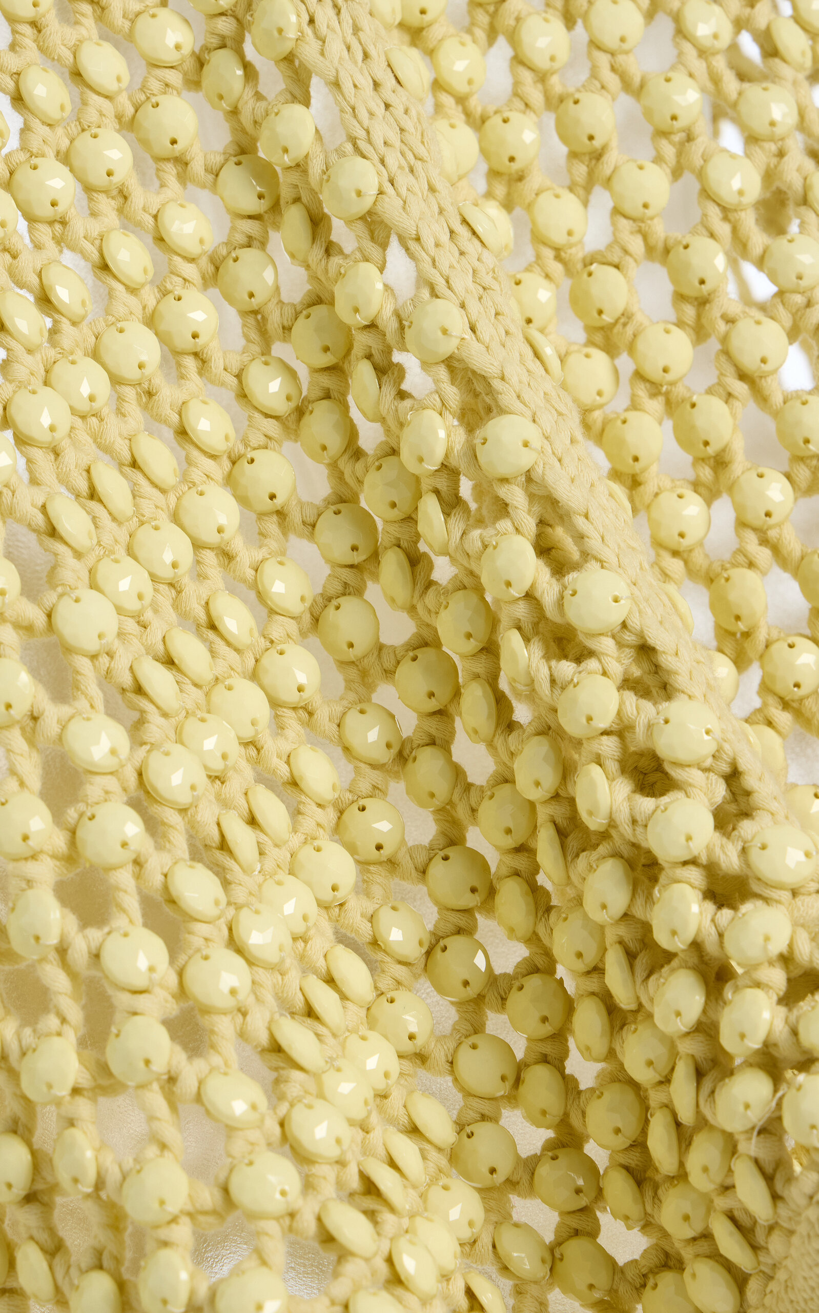 Crystal-Embellished Knit Capelet yellow - 4