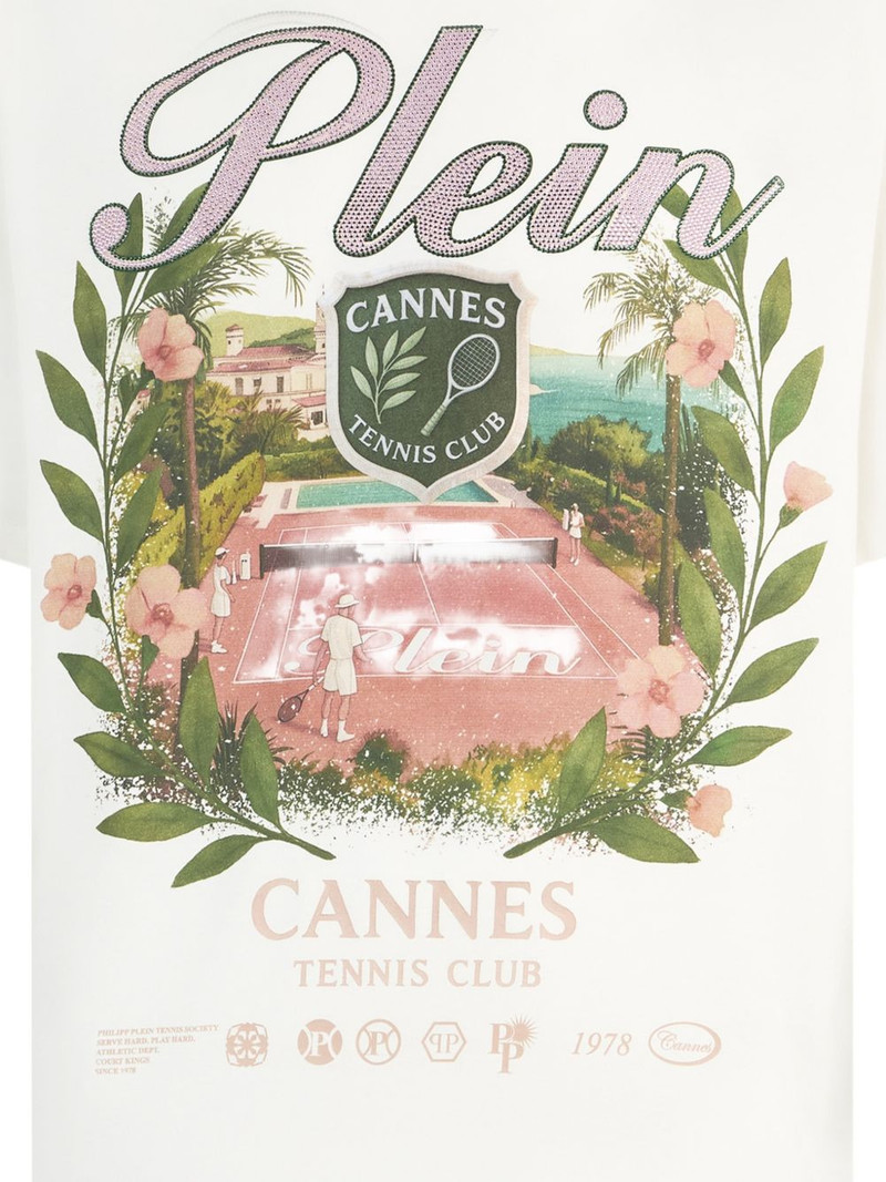 PHILIPP PLEIN Cannes Tennis Club T-shirt outlook