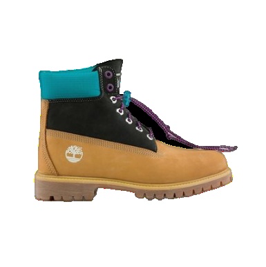 Timberland Premium 6 Inch Waterproof Boots 'Wheat Nubuck with Black and Blue Collar' A2N93231 - 2