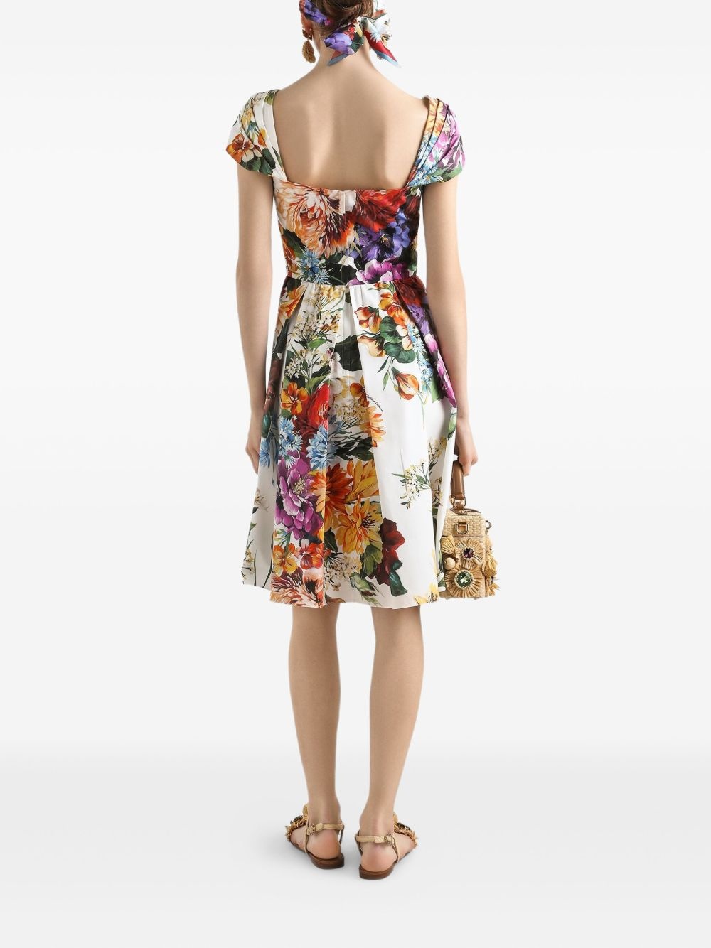 floral-print dress - 3