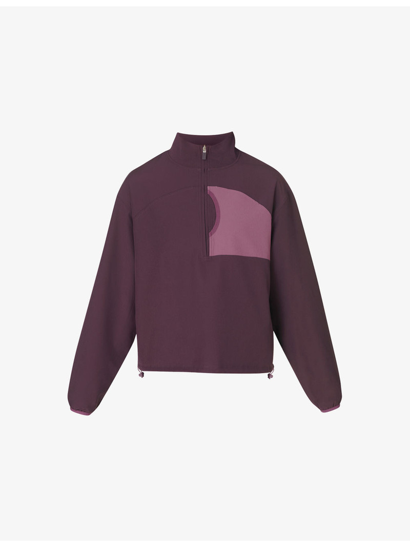 Warm Up Performance Fleece-Lined Half-Zip Woven Sweatshirt 1
