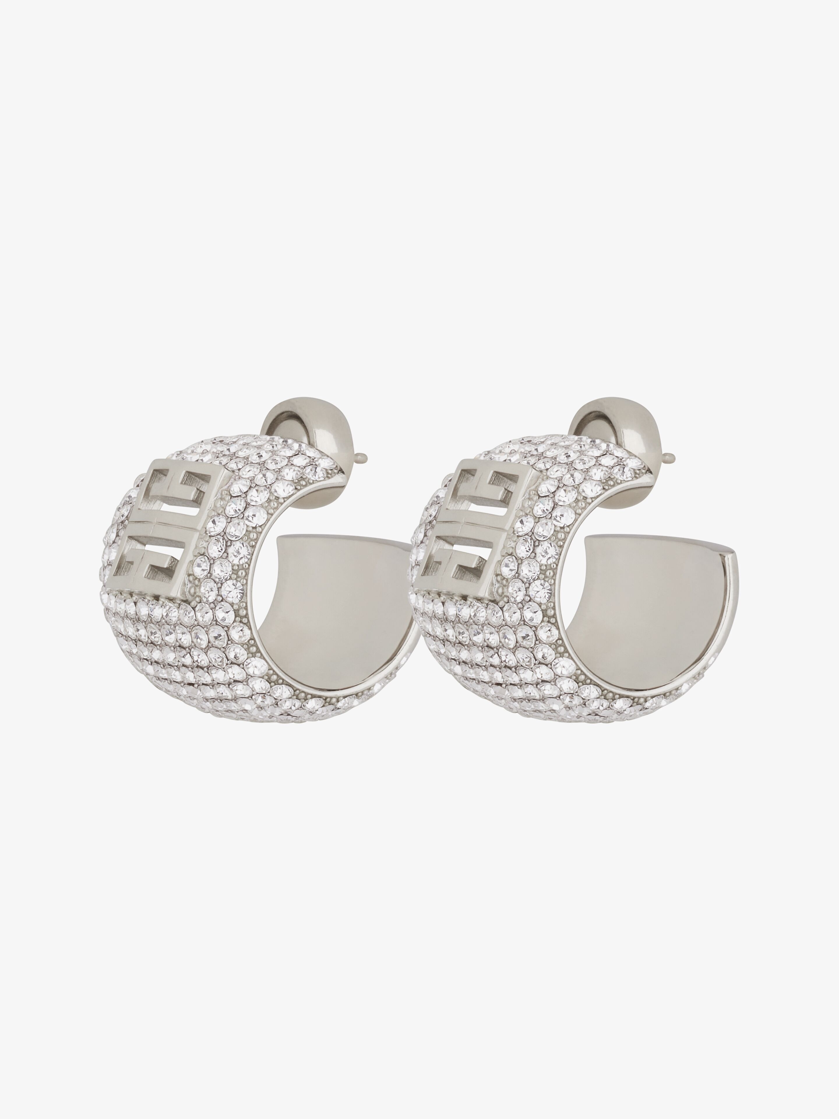 4G EARRINGS IN METAL WITH CRYSTALS - 2