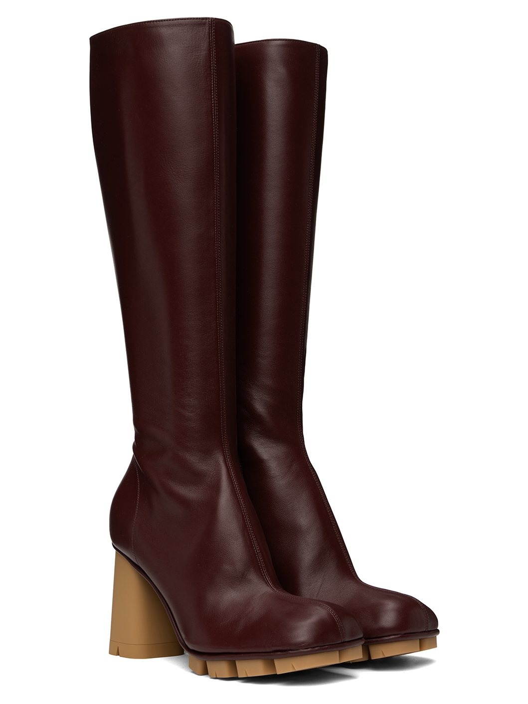Burgundy Shore Boots - 4