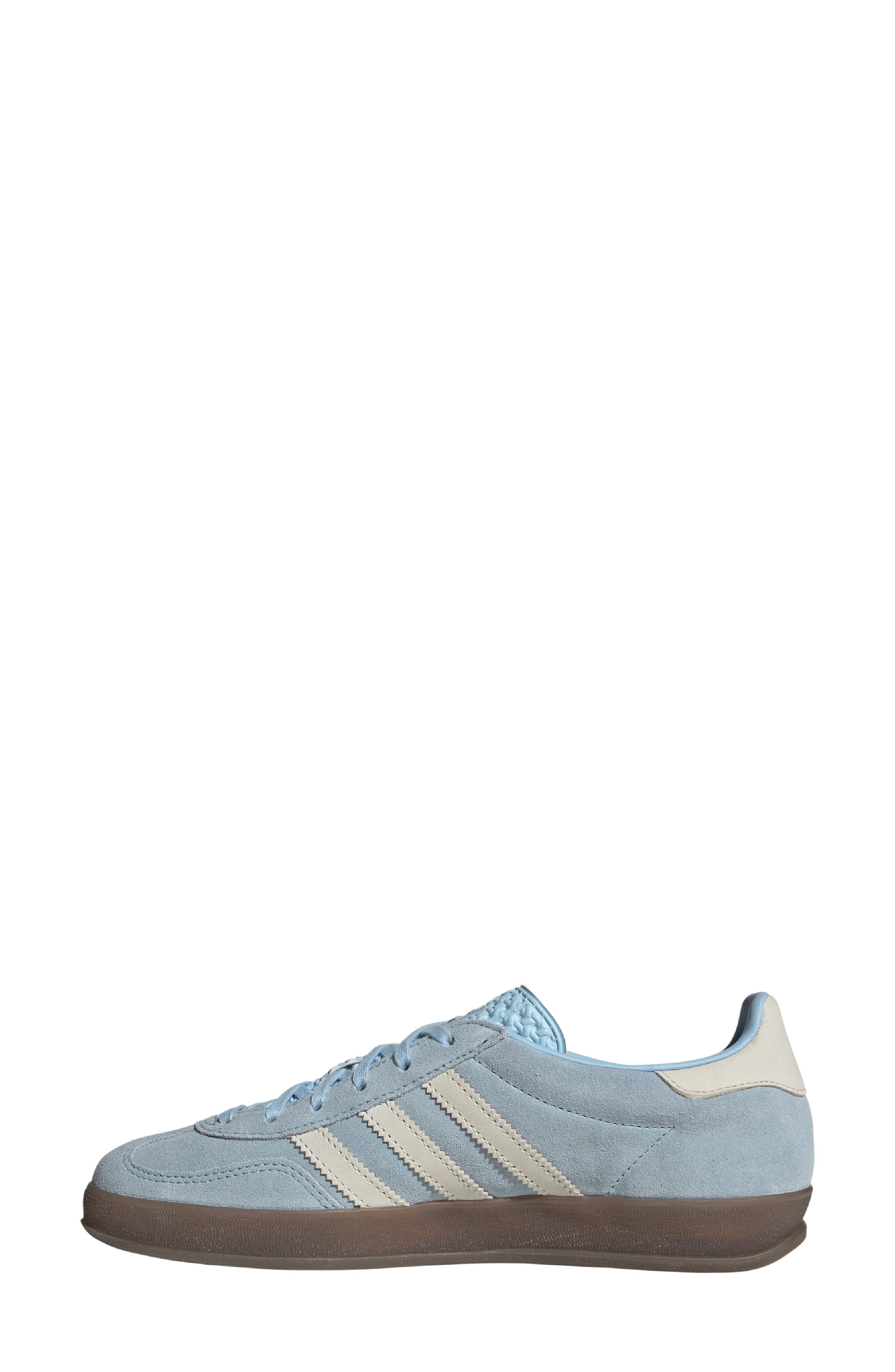 adidas Gazelle Indoor Sneaker in Clear Sky/Off White/Gum at Nordstrom - 6