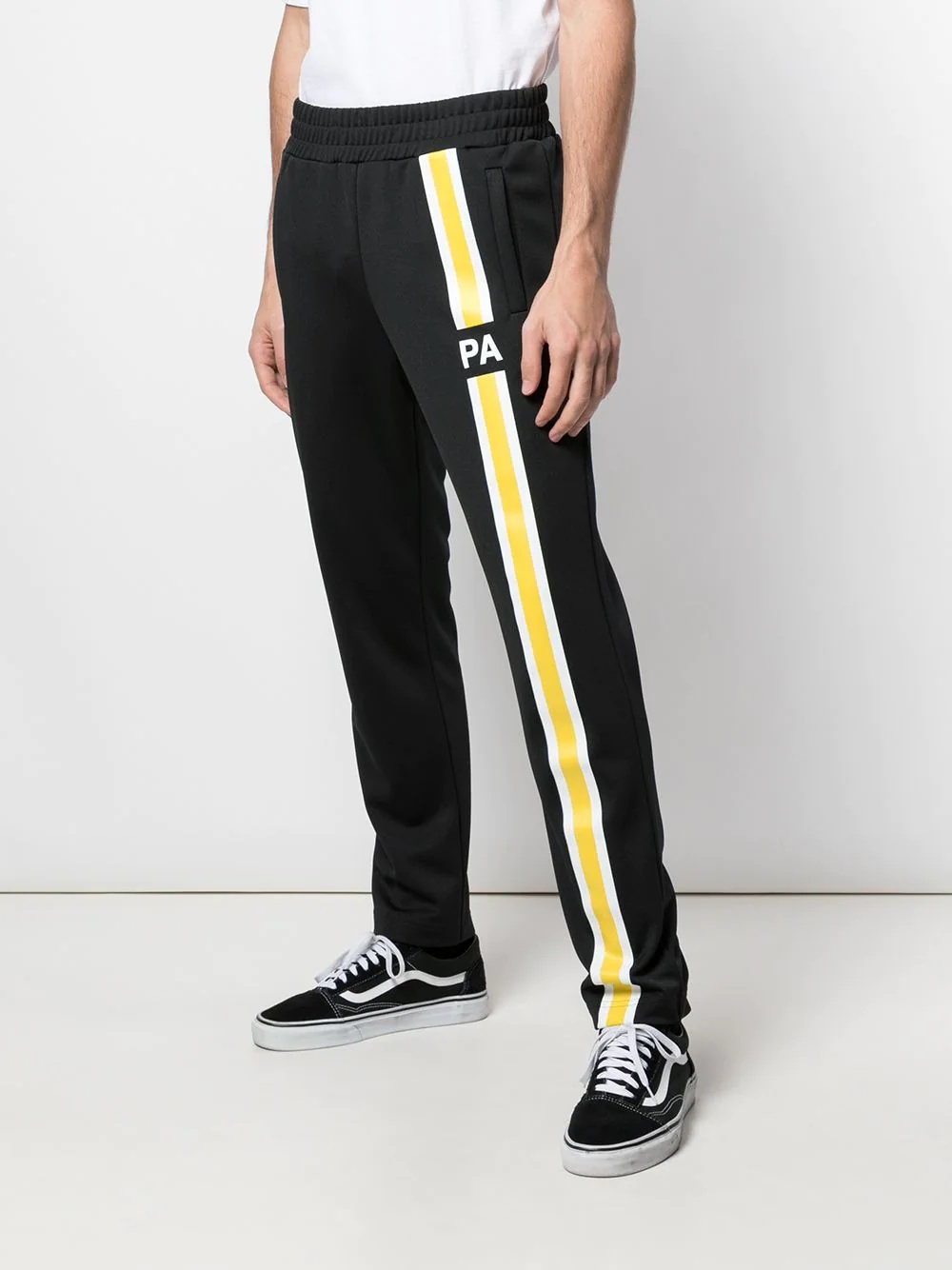 striped logo track trousers - 3