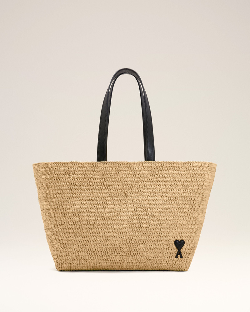 NATURAL RAFIA AMI DE COEUR TOTE BAG 1