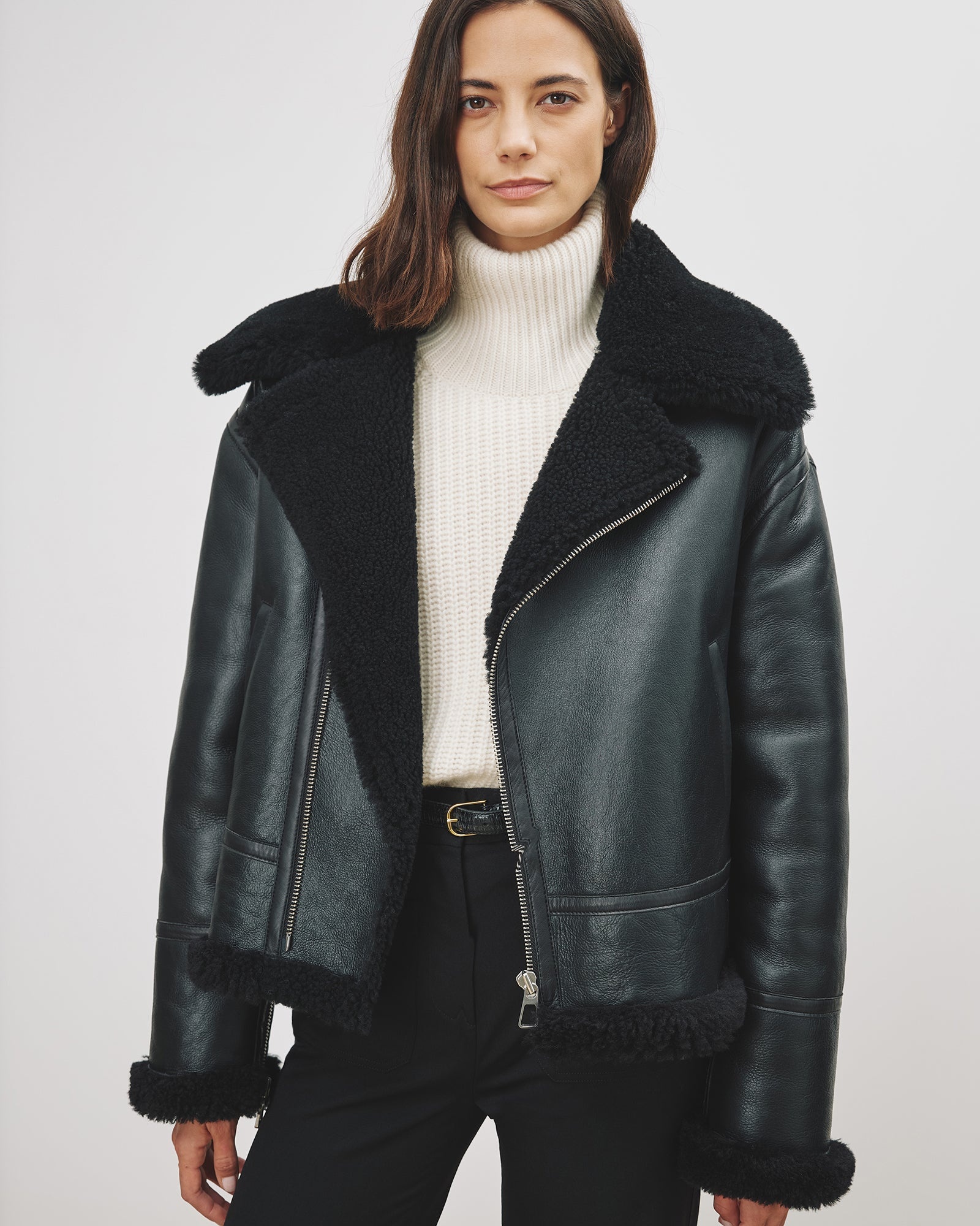 BARTHELEMY SHEARLING BIKER - 2