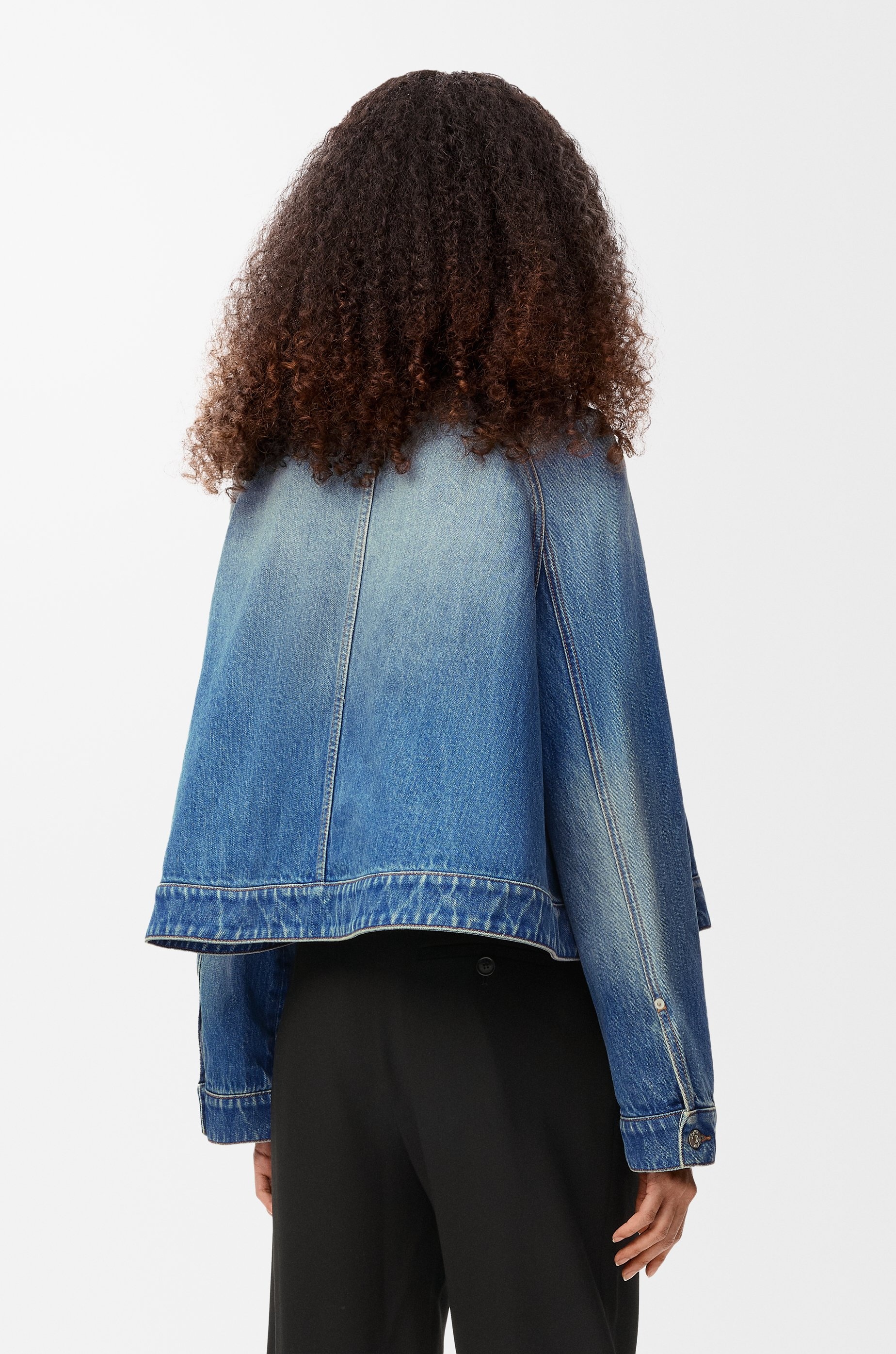 Trapeze jacket in denim - 4