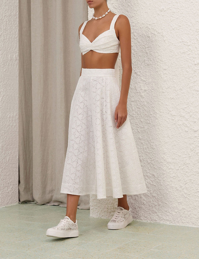 CRUSH EMBROIDERED MIDI SKIRT 3