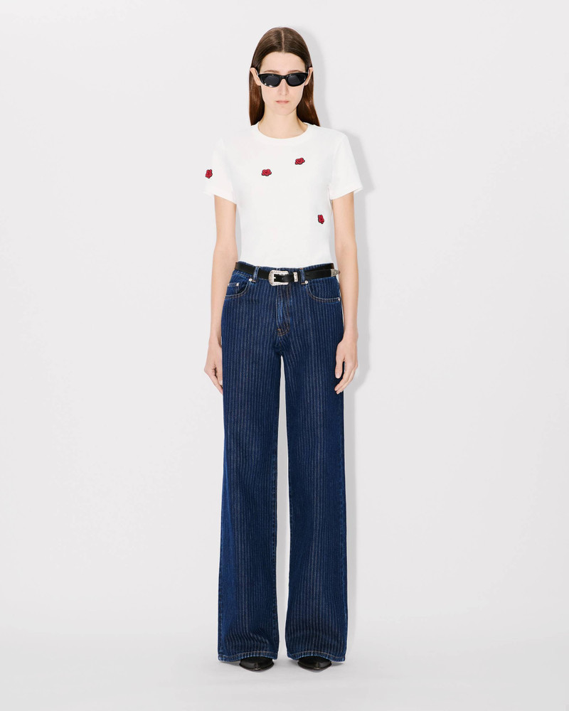 'Boke Flower' classic embroidered T-shirt 5