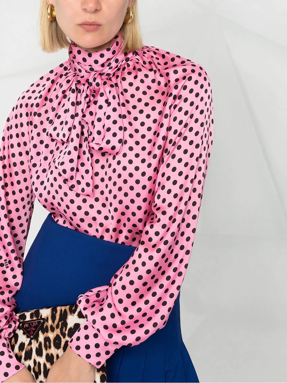 polka-dot print blouse - 3