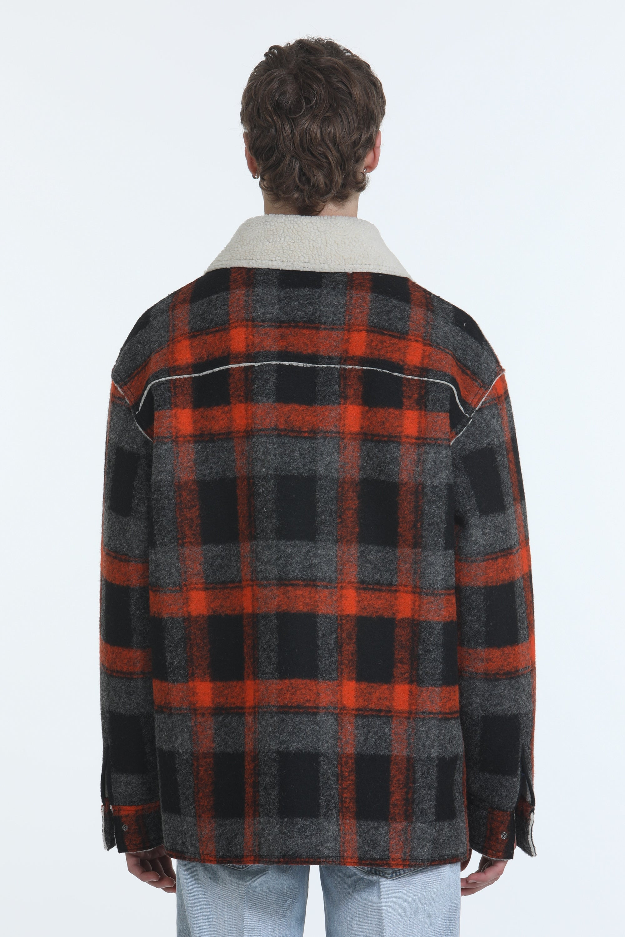 JACKET WITH CONTRAST COLLAR - 2