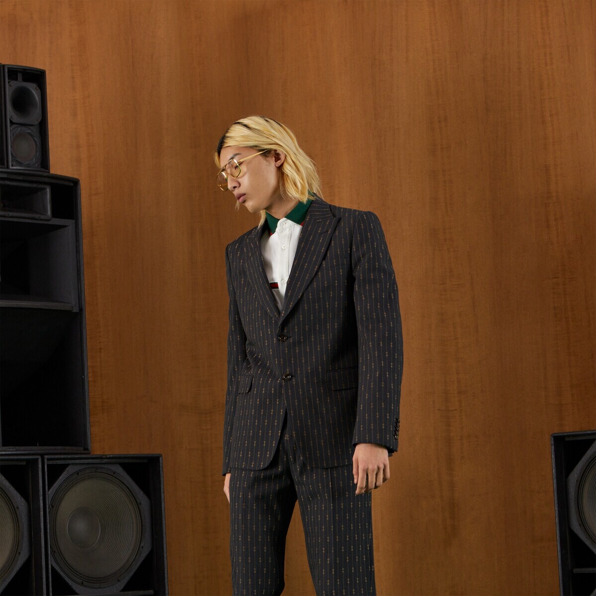 Horsebit striped wool formal suit - 6