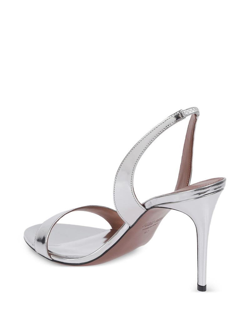 Vera metallic slingback sandals 3