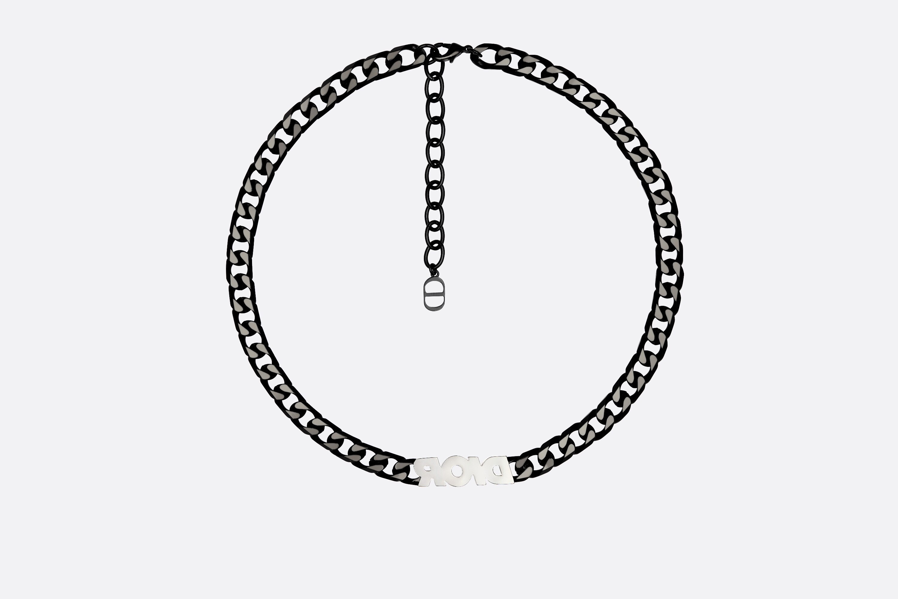 'DIOR' Chain Link Necklace - 2