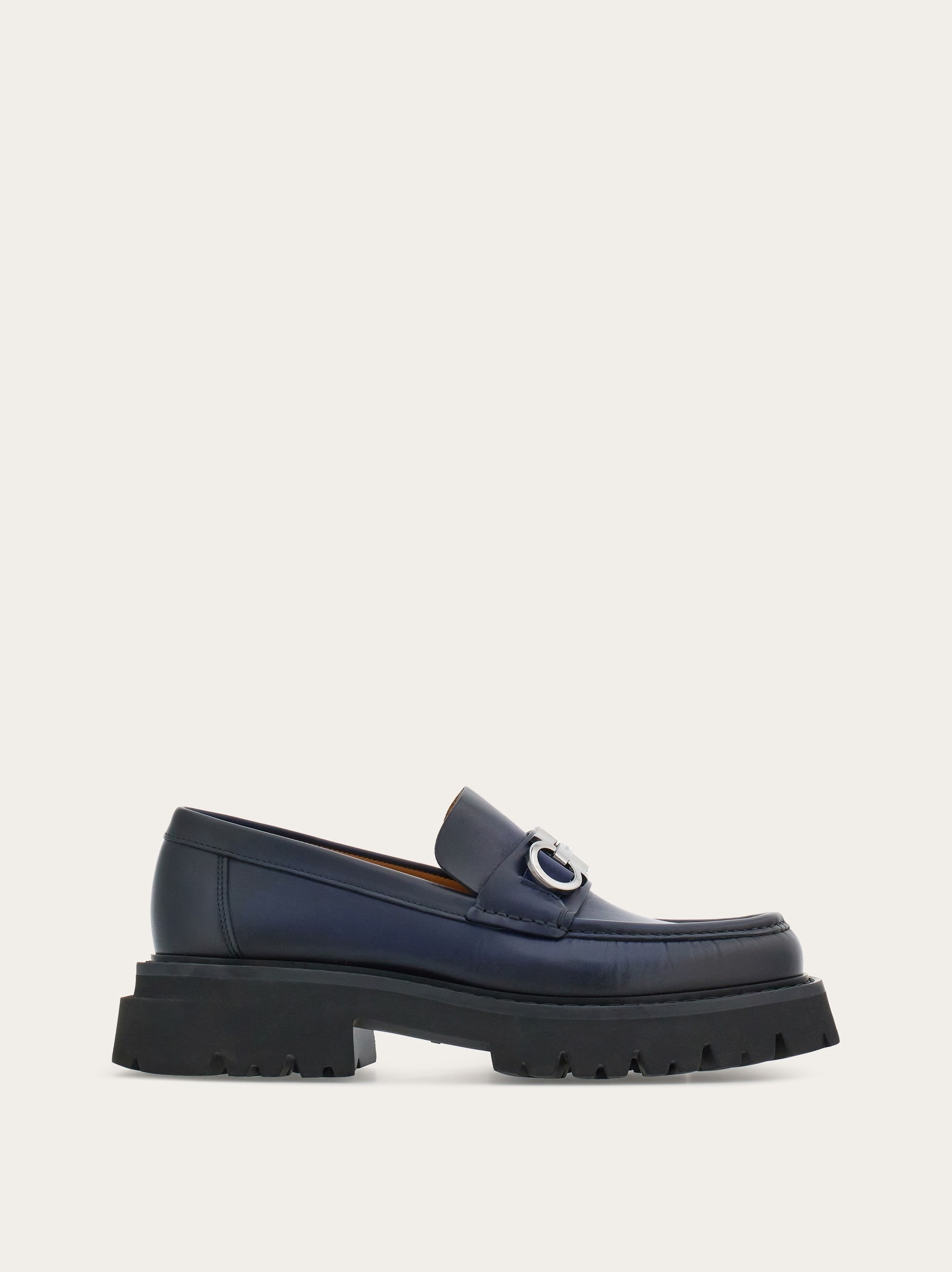 FERRAGAMO Chunky moccasin with ornament | REVERSIBLE