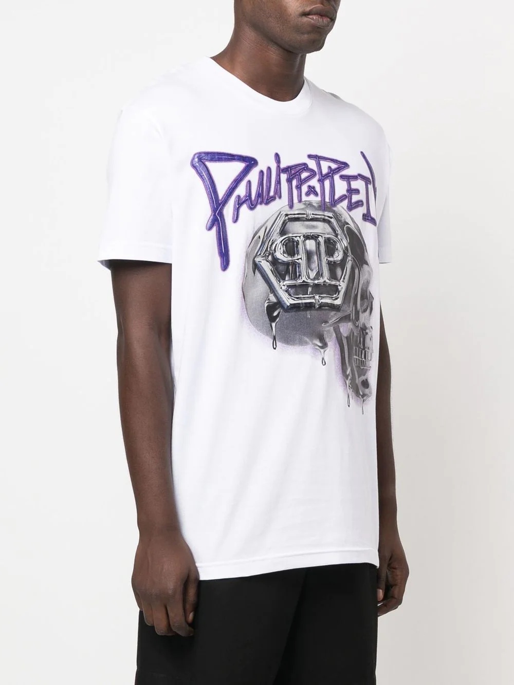 skull-print short-sleeve T-shirt - 2