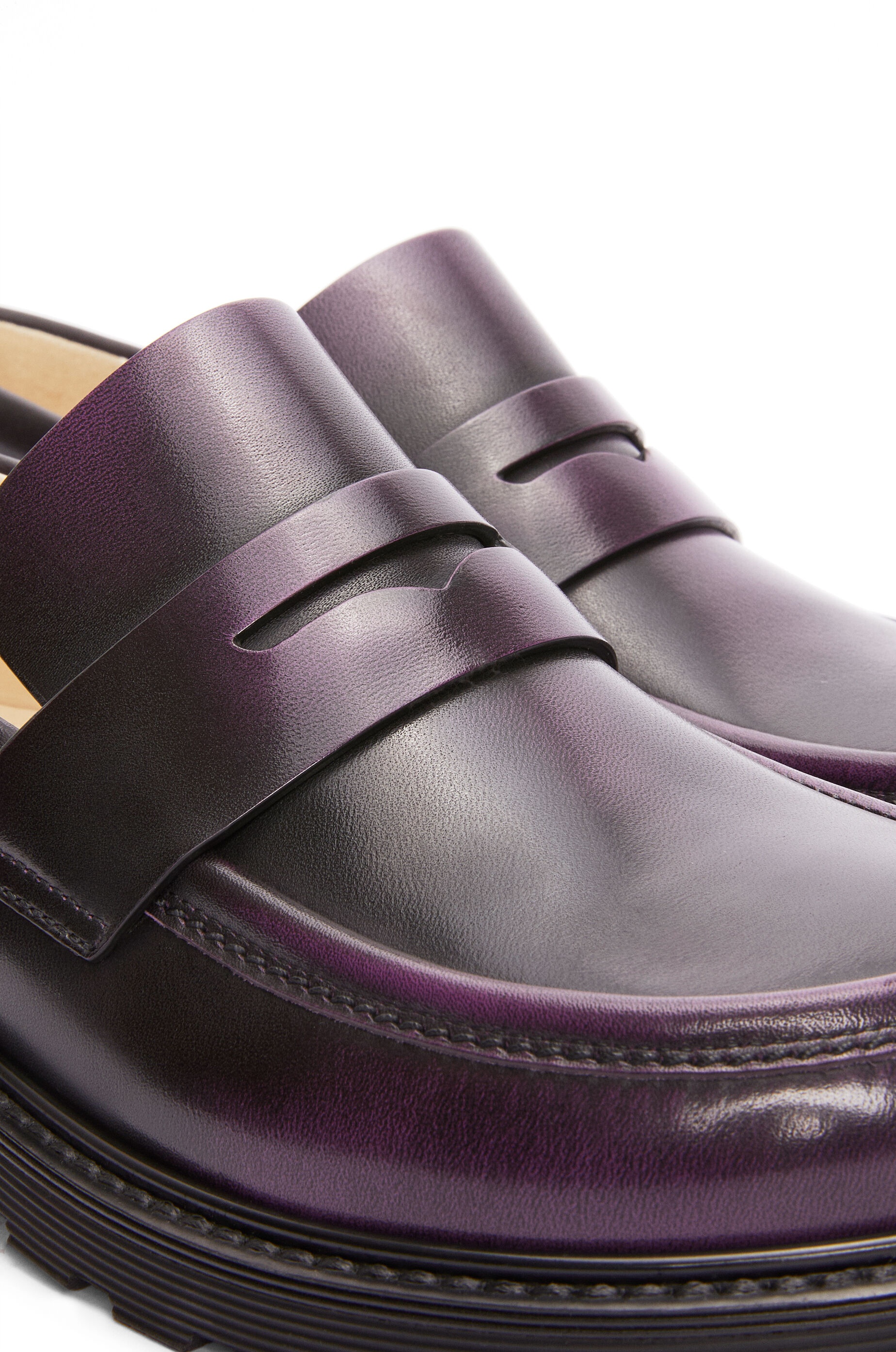 Blaze loafer in bicolour brushed-off calfskin - 4