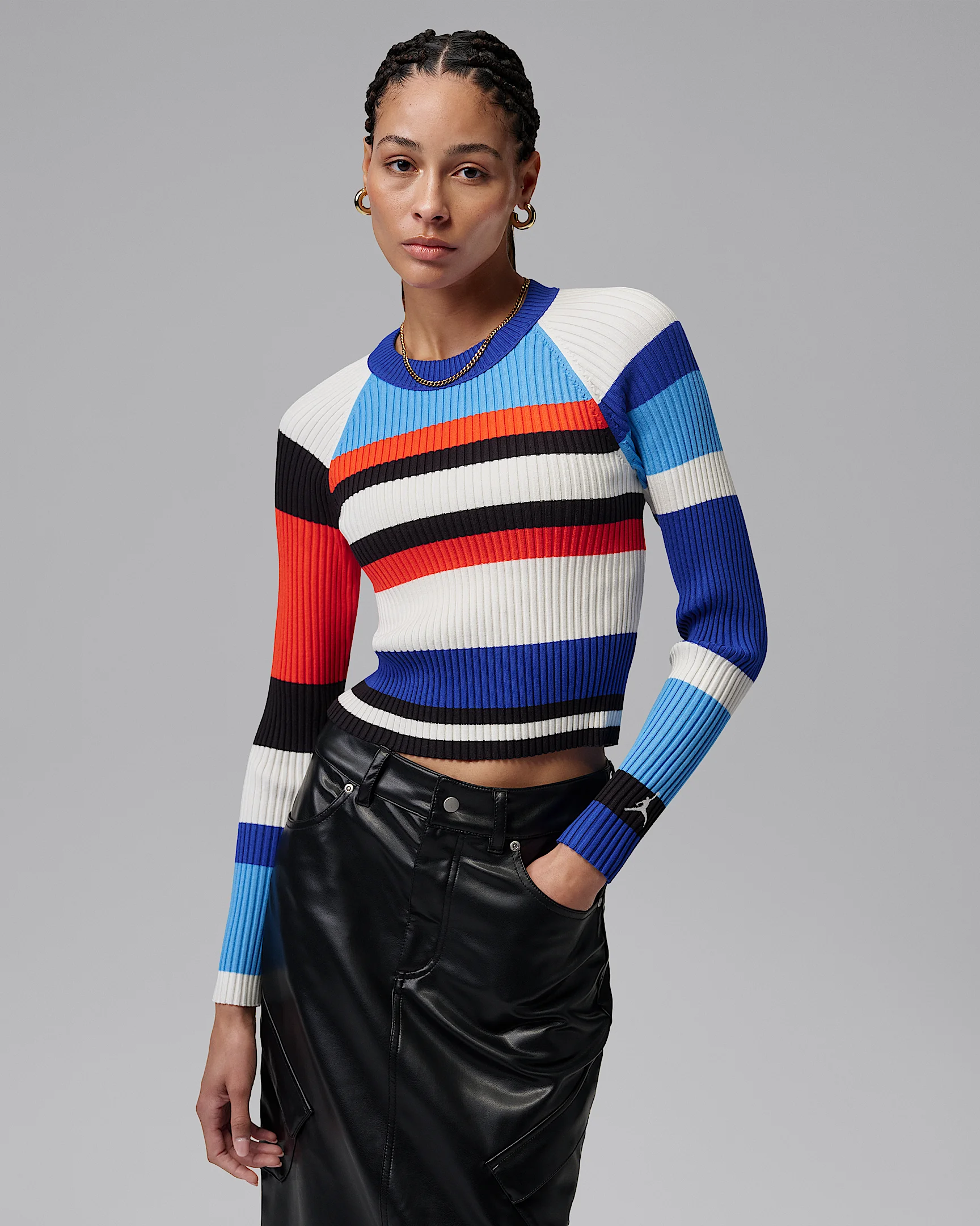 Jordan Flight Women's Long-Sleeve Striped Sweater - 1