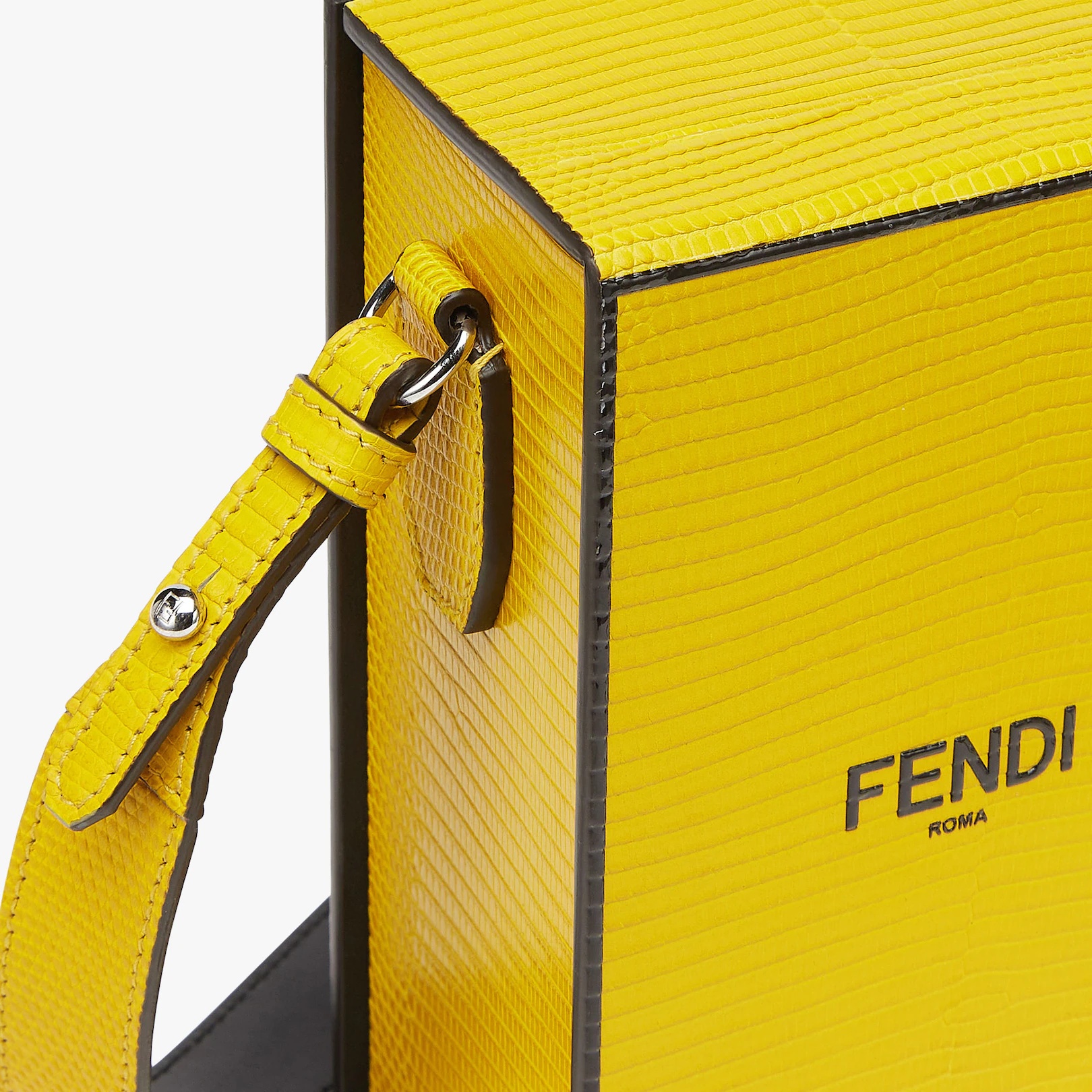 Yellow lizard bag - 5