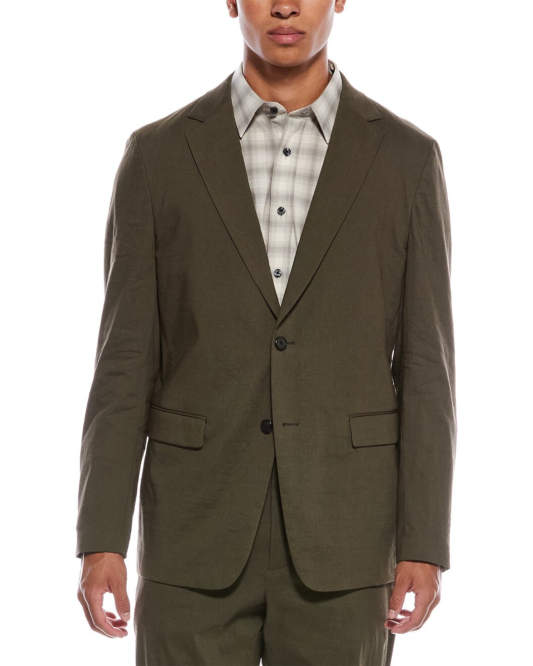 Theory Clinton Linen-Blend Blazer - 3