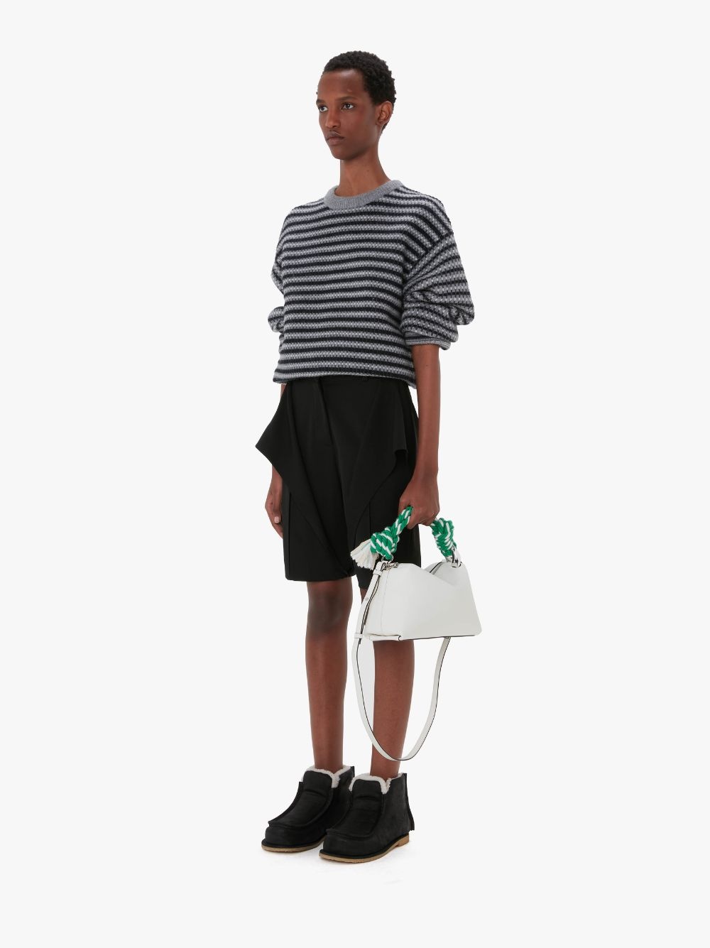 JW Anderson JWA CORNER BAG - LEATHER TOP HANDLE BAG | REVERSIBLE