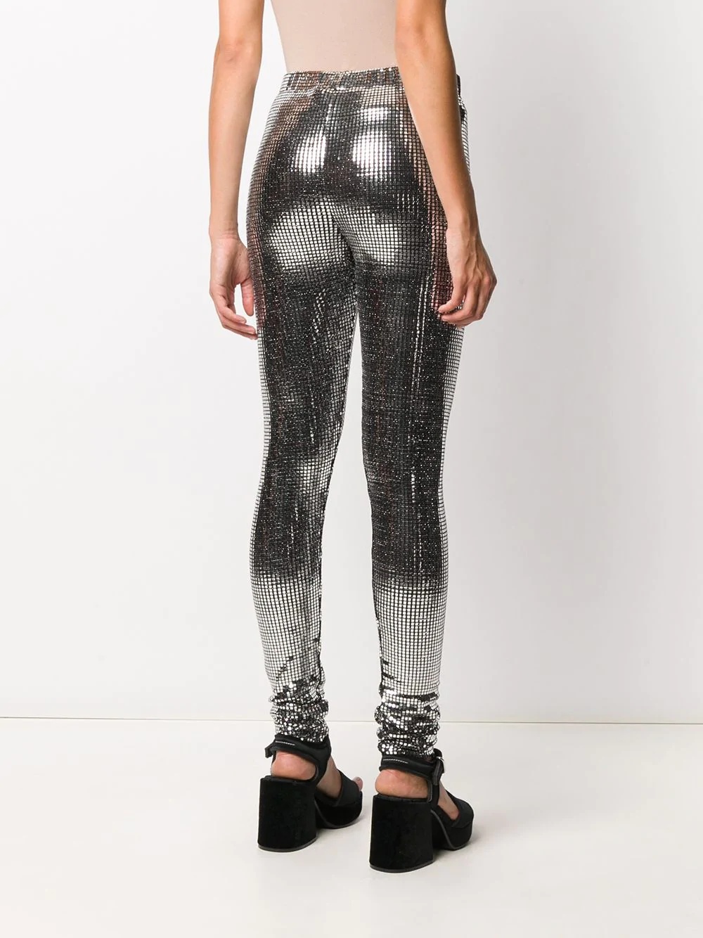 silver square leggings - 4