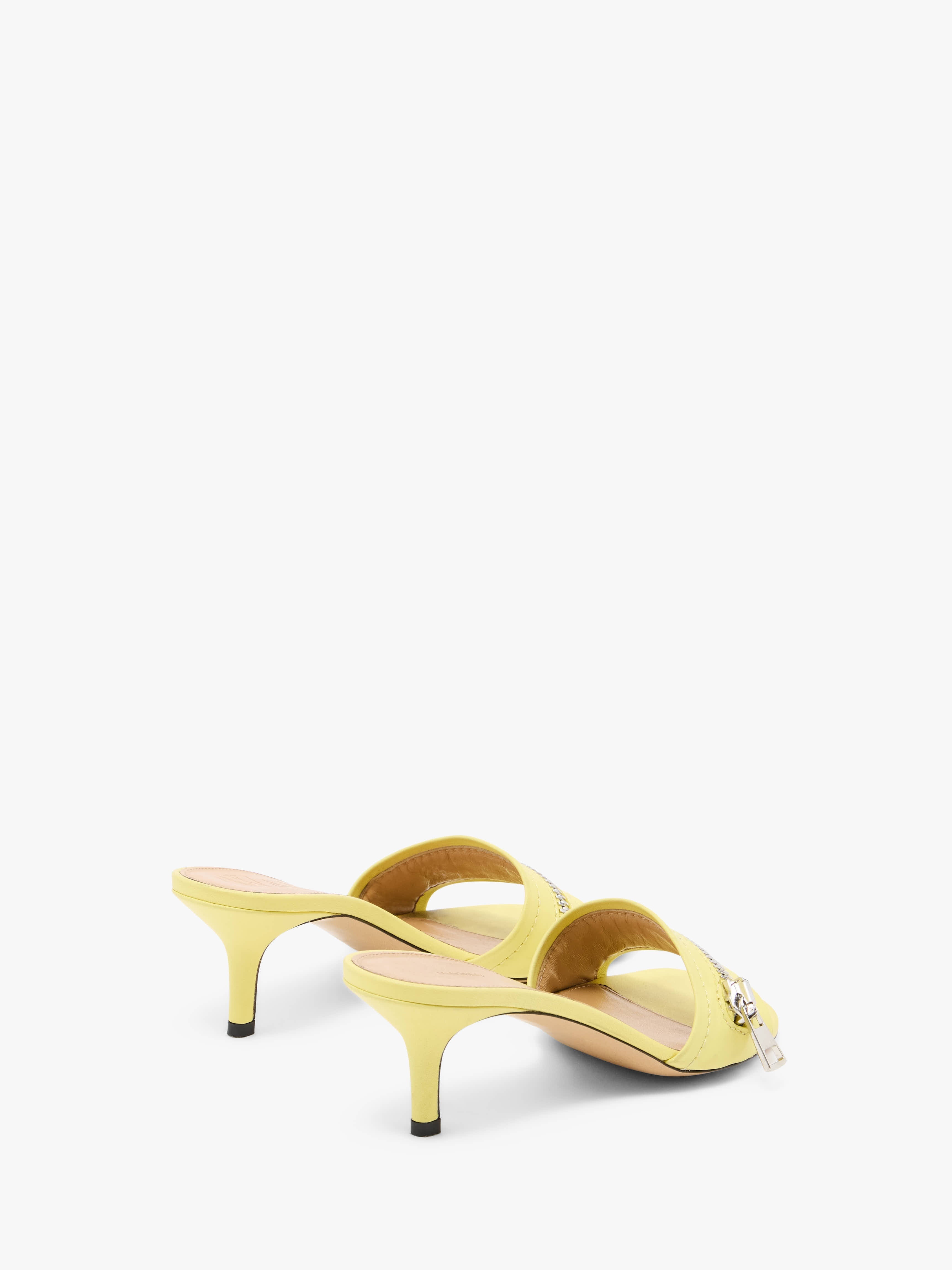 LEATHER BIKER HEEL SANDAL - 3