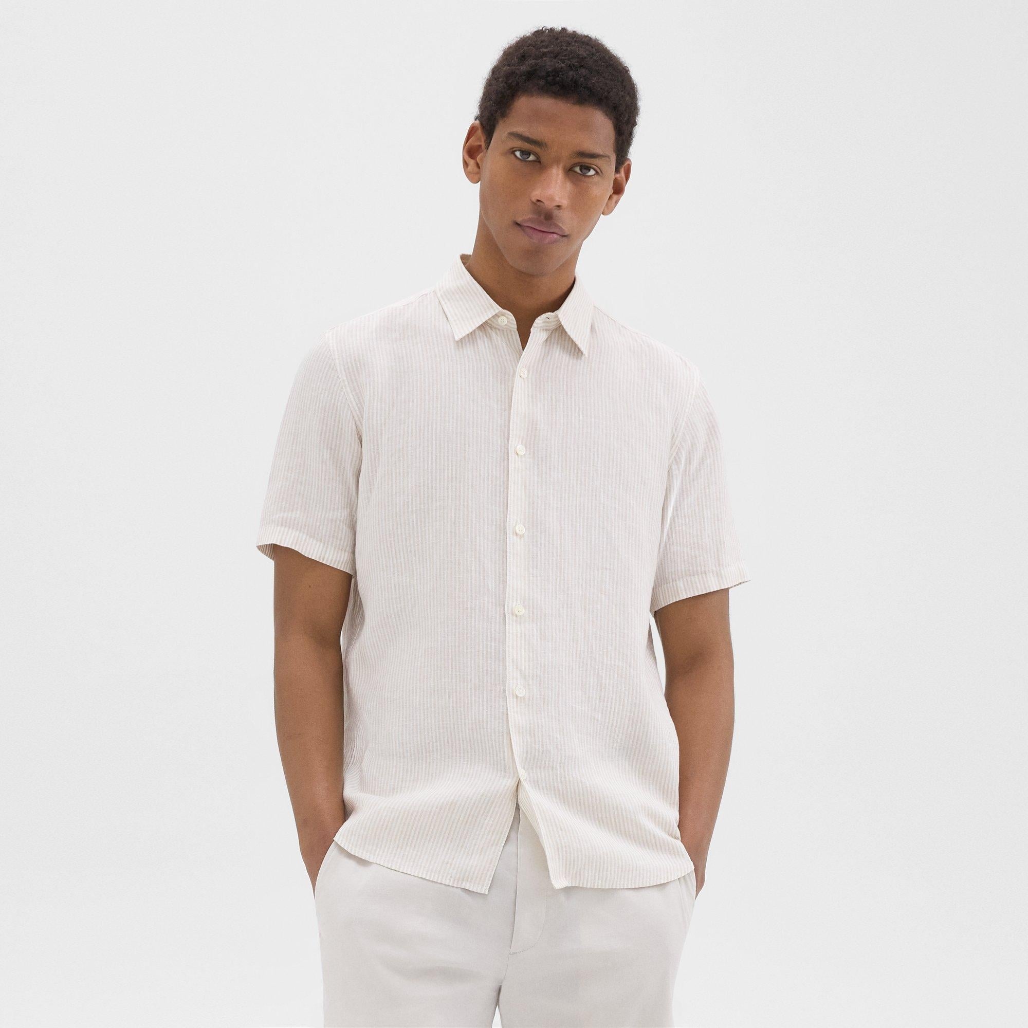 Irving Short-Sleeve Shirt in Relaxed Linen - 2