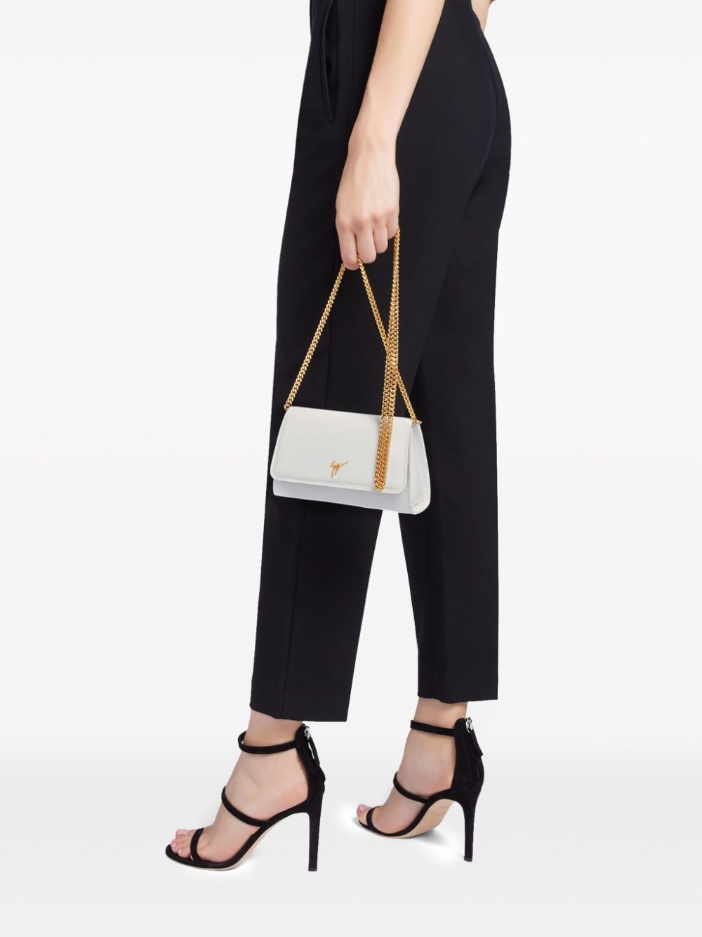 Cleopatra logo-plaque clutch bag - 2
