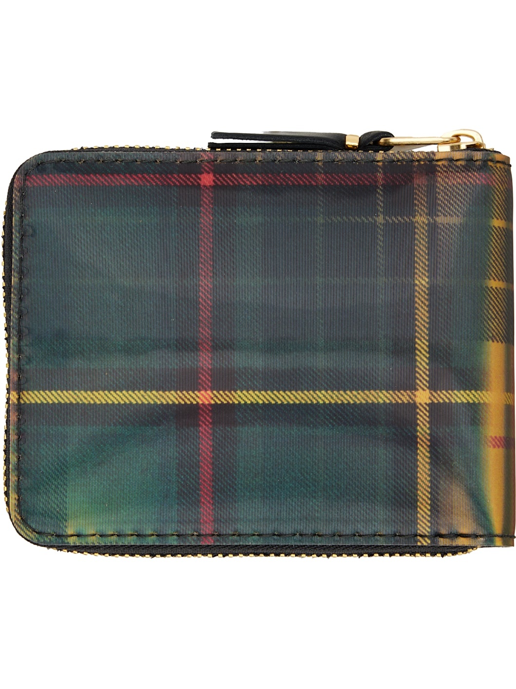 Yellow & Green Lenticular Tartan Wallet - 2