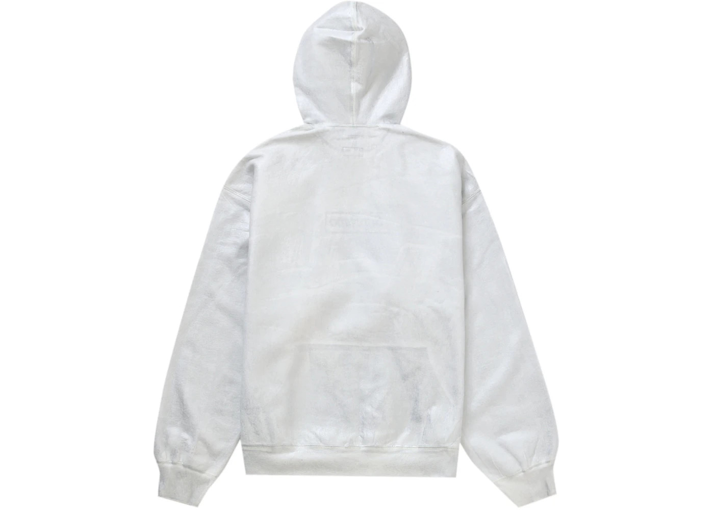 Supreme MM6 Maison Margiela Foil Box Logo Hooded Sweatshirt White - 2