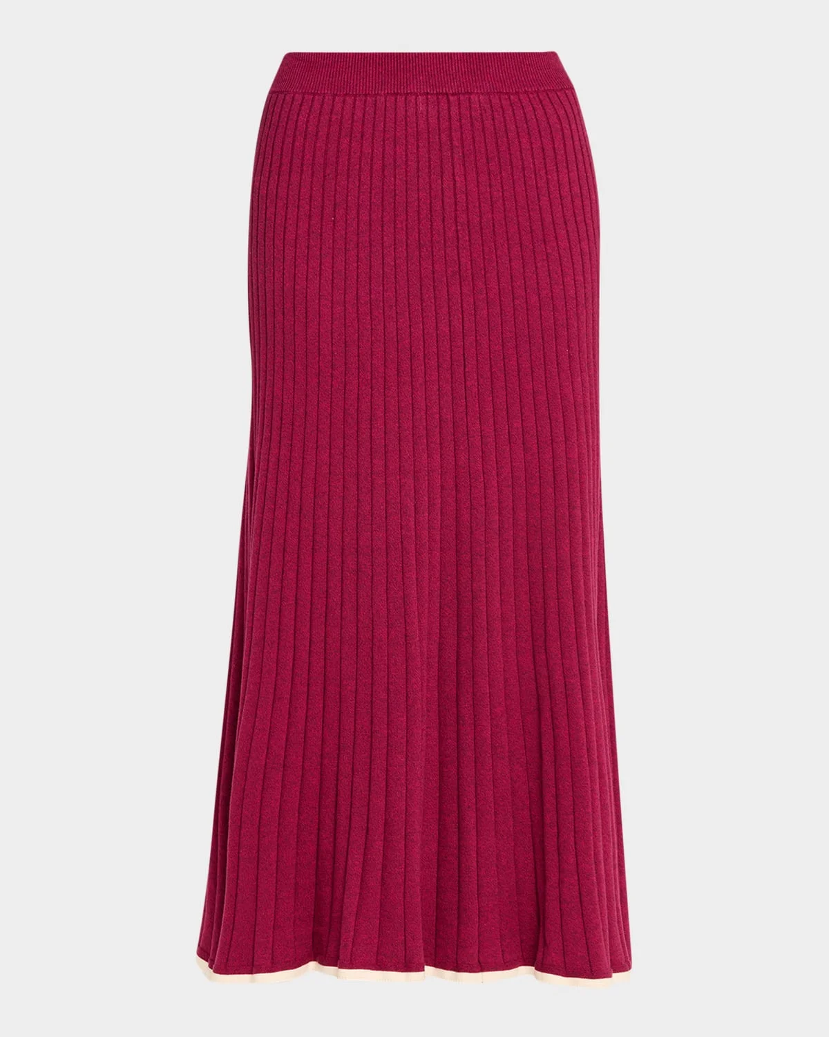 Felicia Rib-Knit Midi Skirt - 1