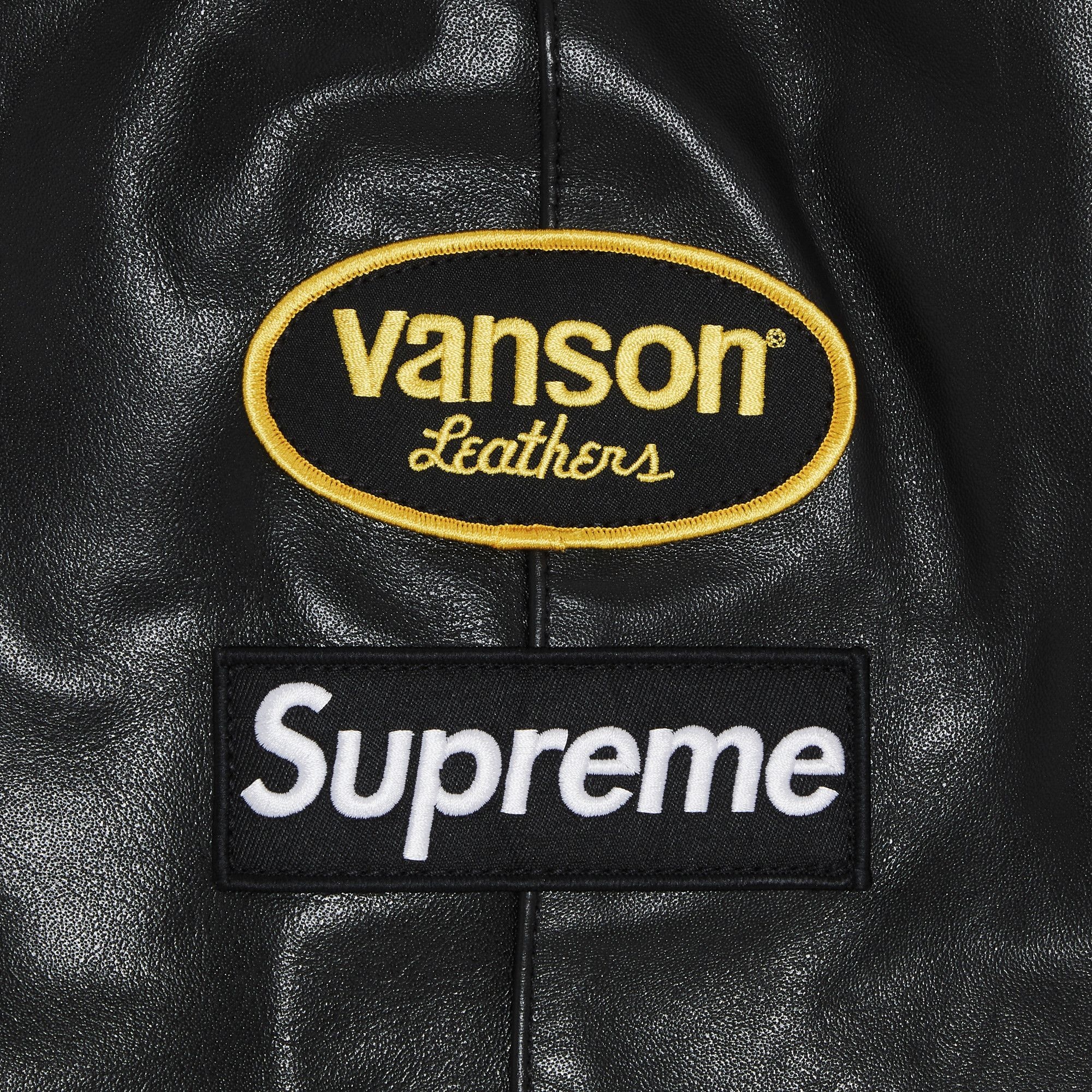 Supreme x Vanson Leather Hooded Work Jacket 'Black' - 3