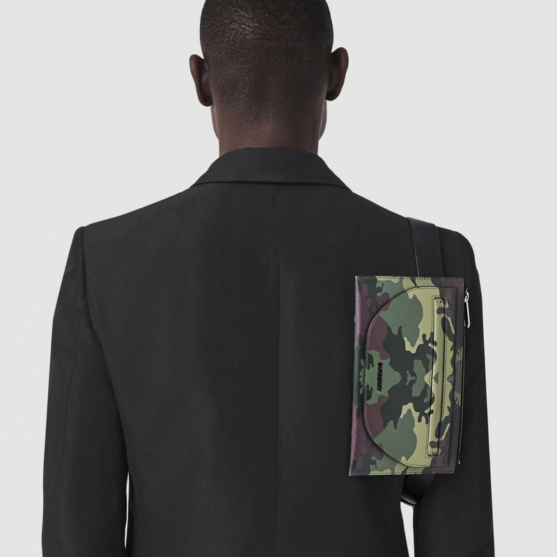 Camouflage Print Leather Olympia Belt Bag 11