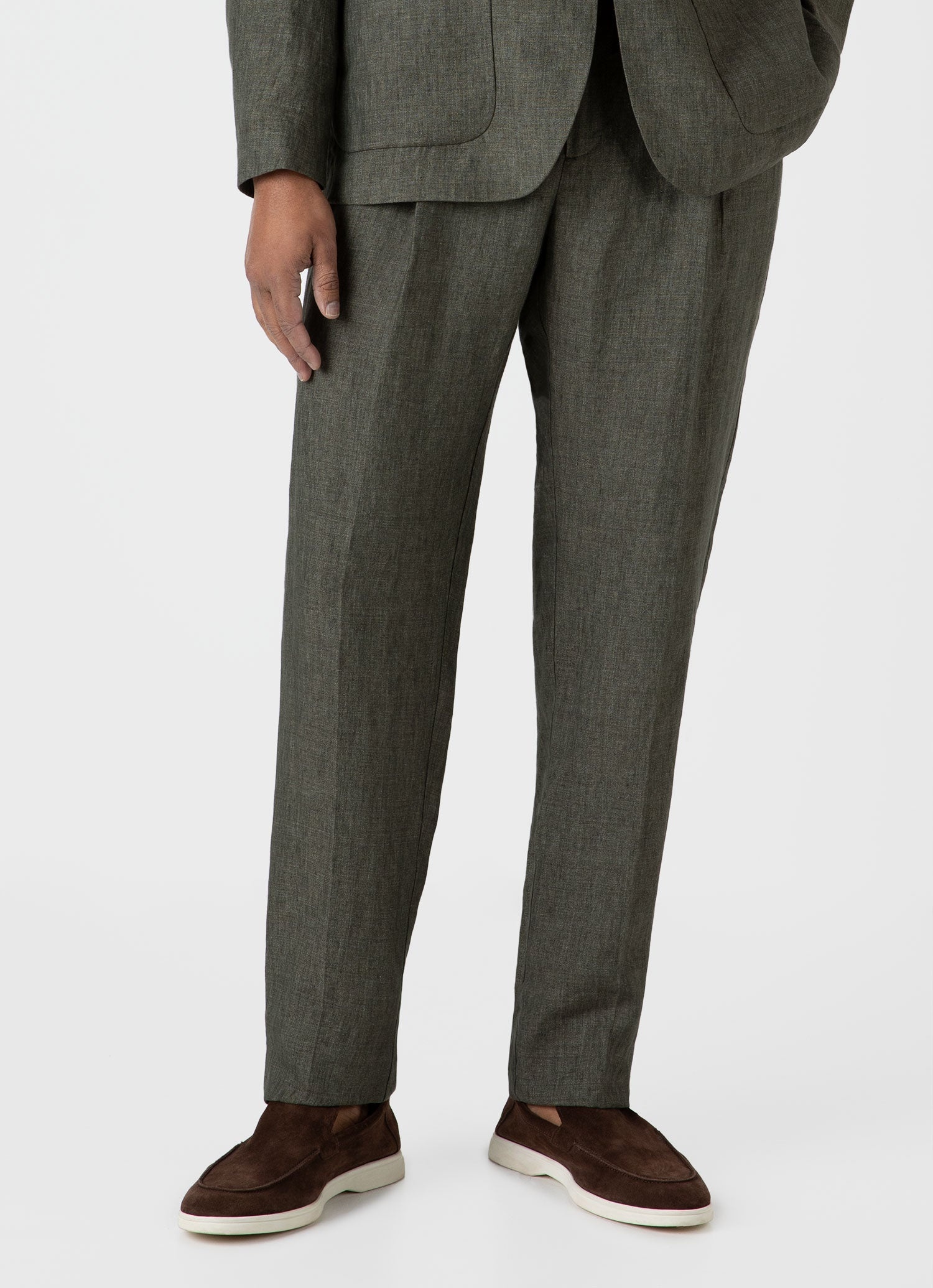 Pleated Linen Trouser - 2