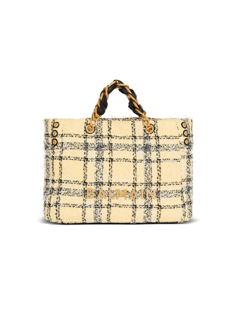 Plaid tweed 1945 tote bag 1