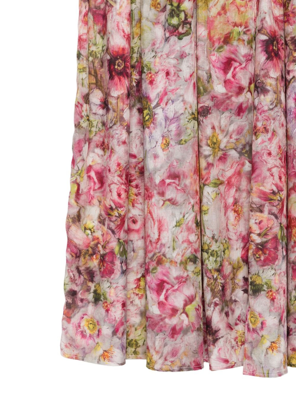 floral-print pleated skirt - 3