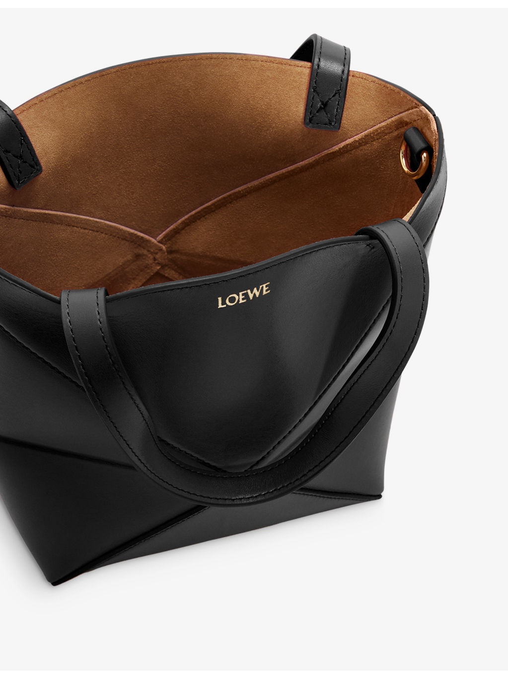 Puzzle Fold mini leather tote bag - 5