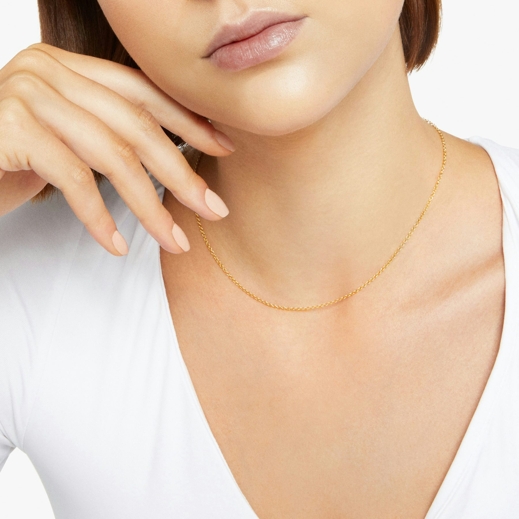 YELLOW GOLD ESSENTIALS NECKLACE - 3