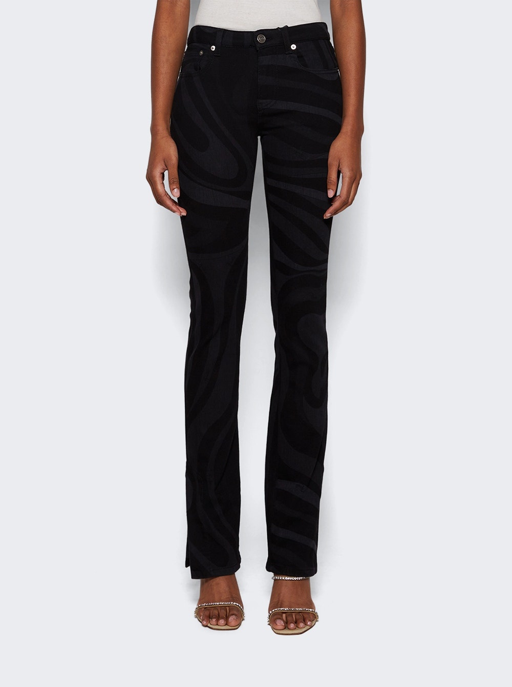 Straight Leg Jeans Black - 3