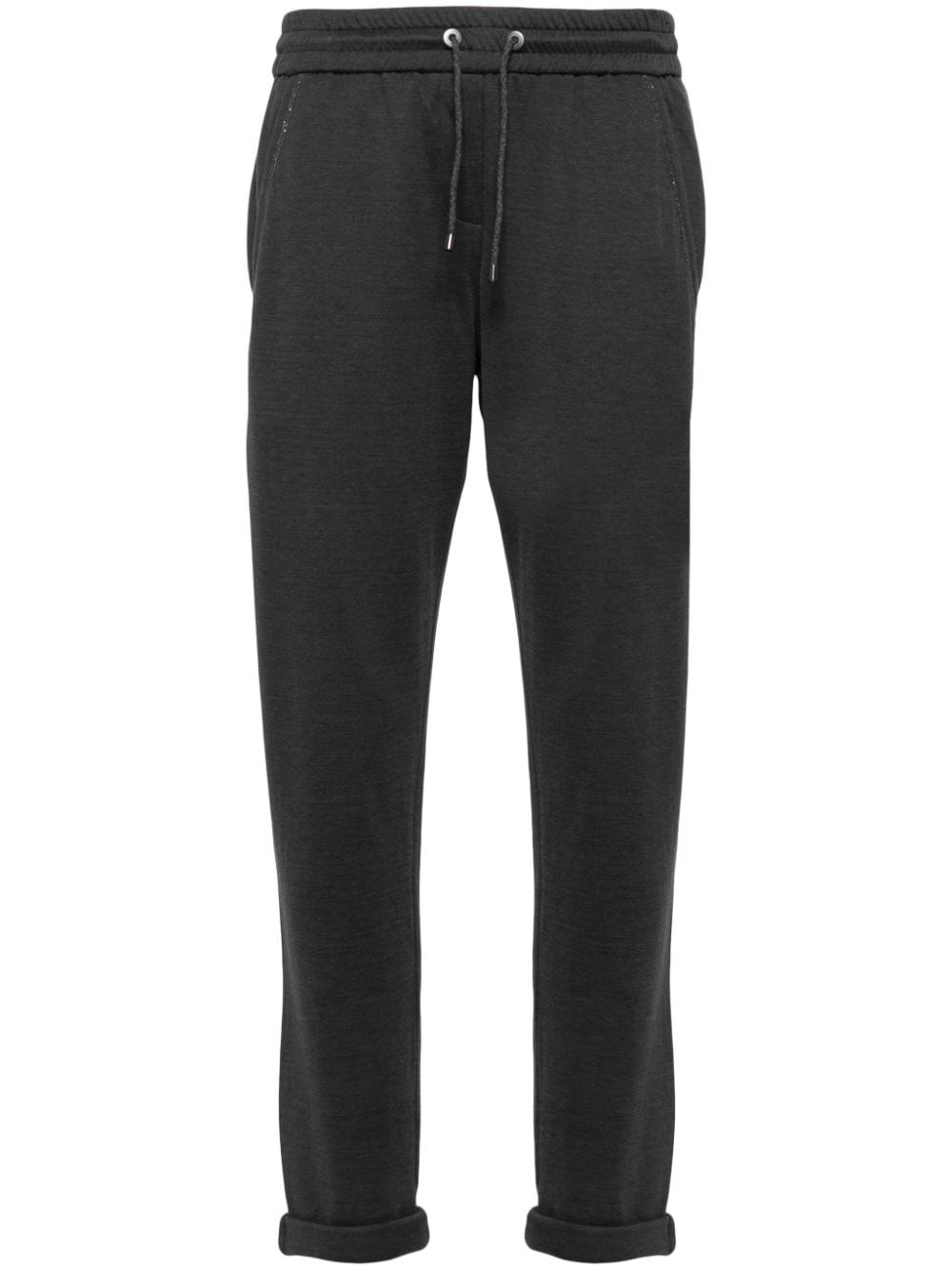 mÃ©lange drawstring track pants - 1