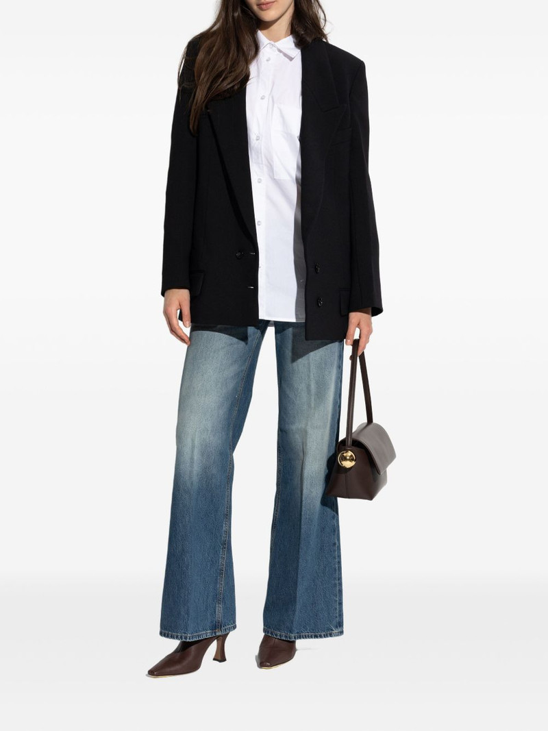 Victoria Beckham double-breasted peak-lapel jacket outlook