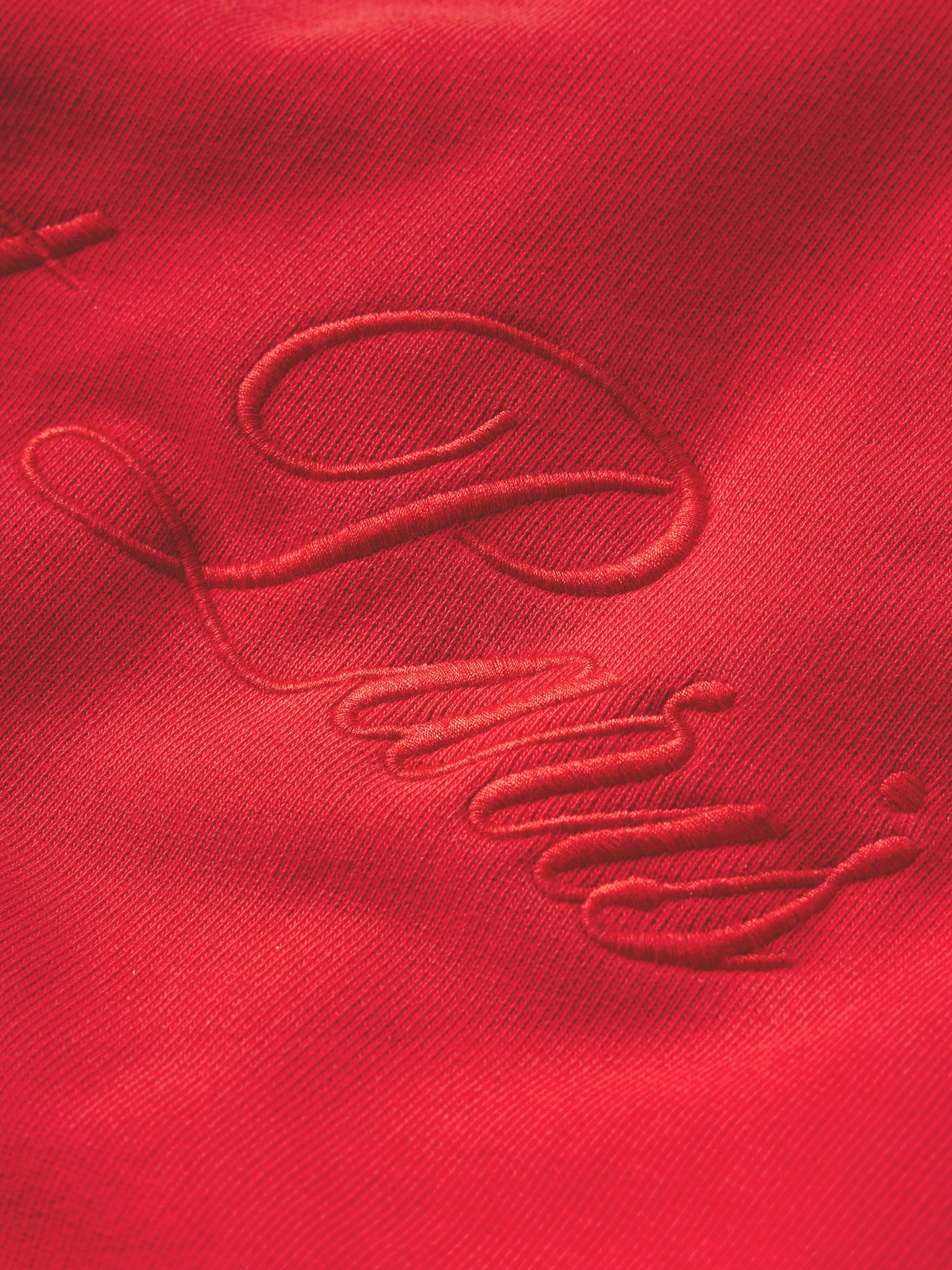 Ritz Unisex Tonal Logo Crewneck in Red - 4
