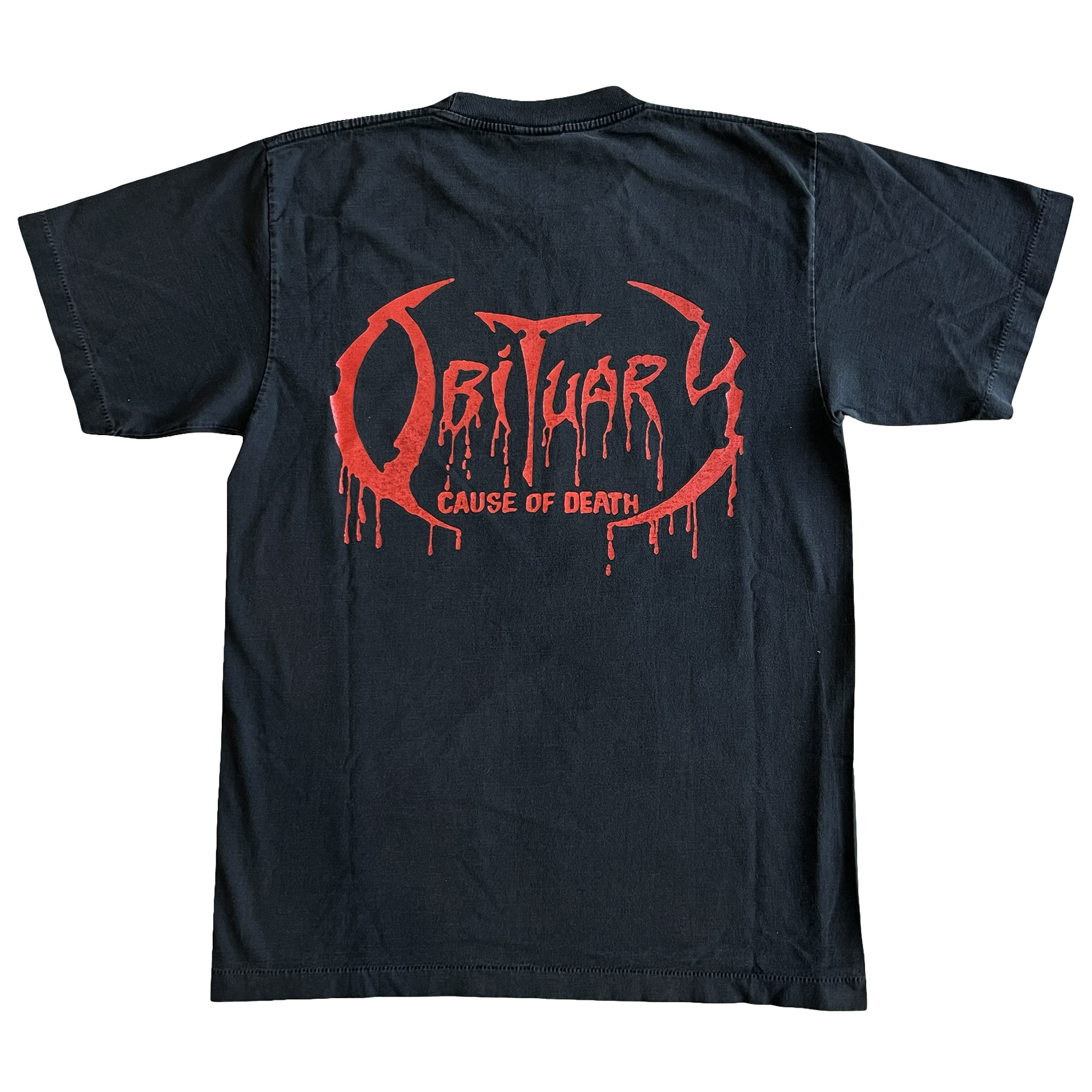 Final Blow - Vintage 90s Obituary "Cause Of Death" Metal Band T-Shirt SZ L - 5