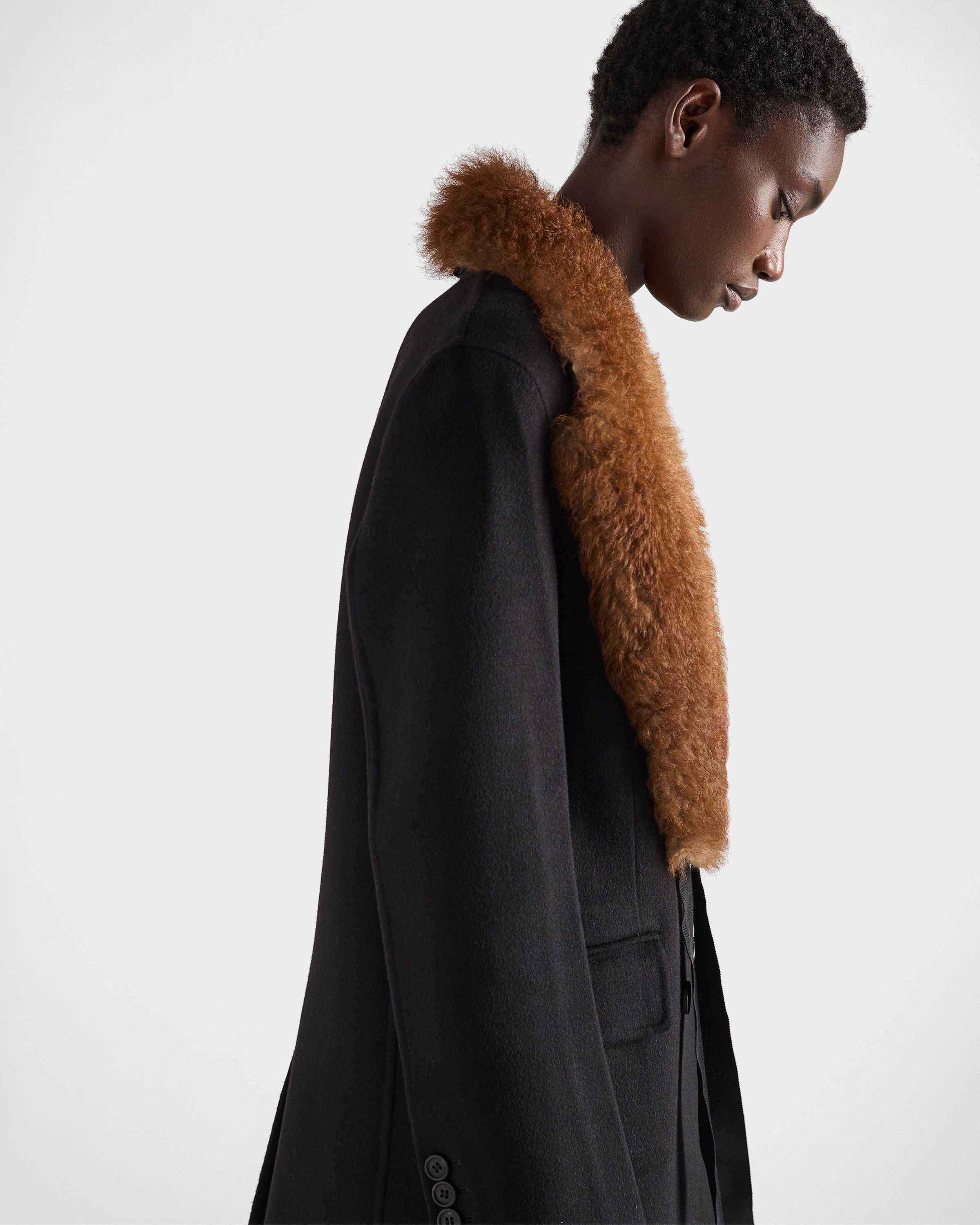 Double-breasted double cashwool coat - 3
