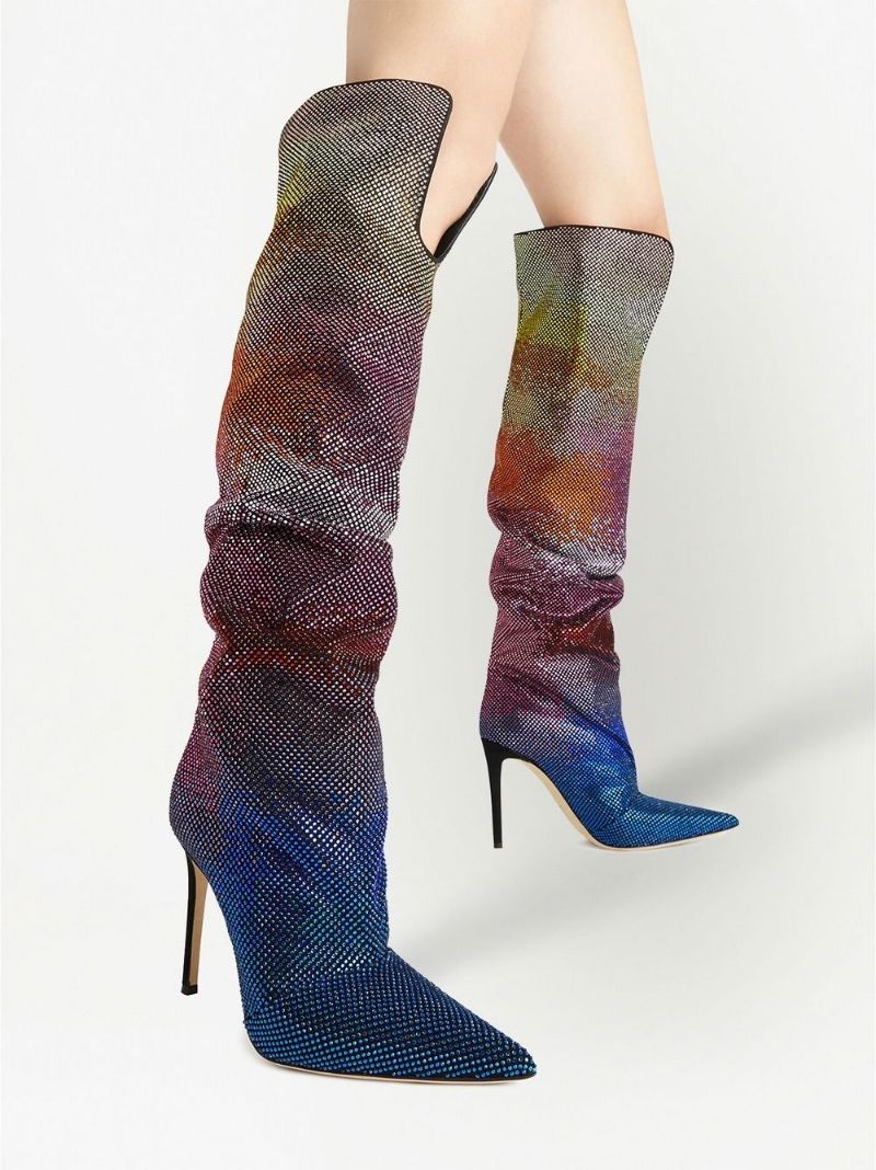 Gala Caleido metallic slouch boots - 5